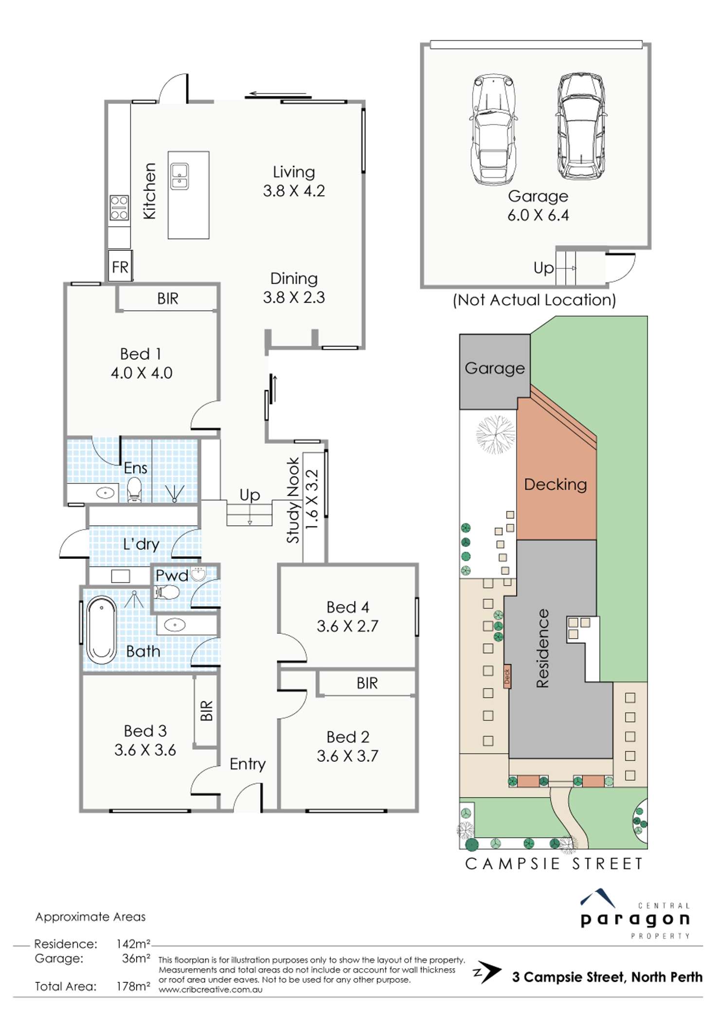 Floorplan of Homely house listing, 3 Campsie Street, North Perth WA 6006