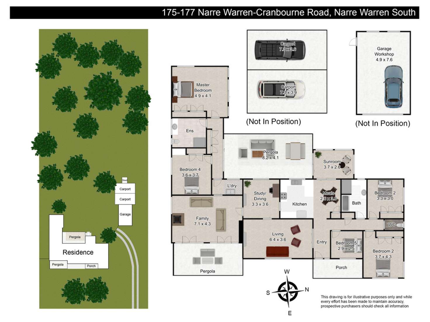 Floorplan of Homely house listing, 175-177 Narre Warren - Cranbourne Road, Narre Warren South VIC 3805