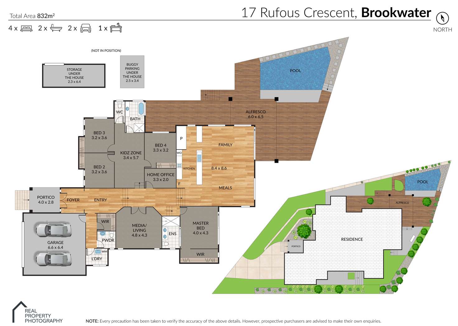 Floorplan of Homely house listing, 17 Rufous Crescent, Brookwater QLD 4300