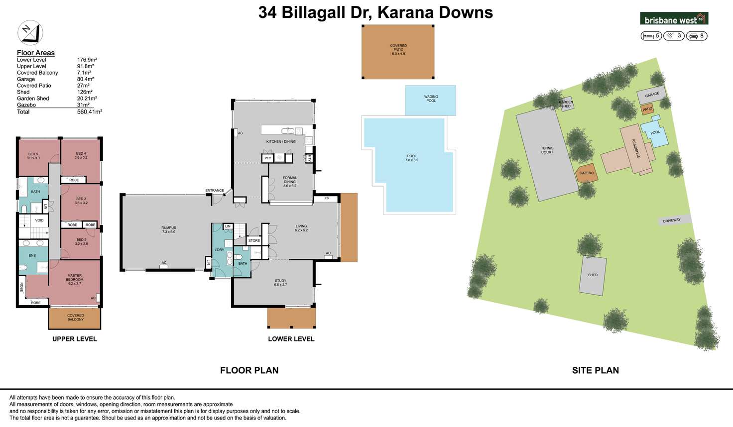 Floorplan of Homely house listing, 34 Billagall Drive, Karana Downs QLD 4306