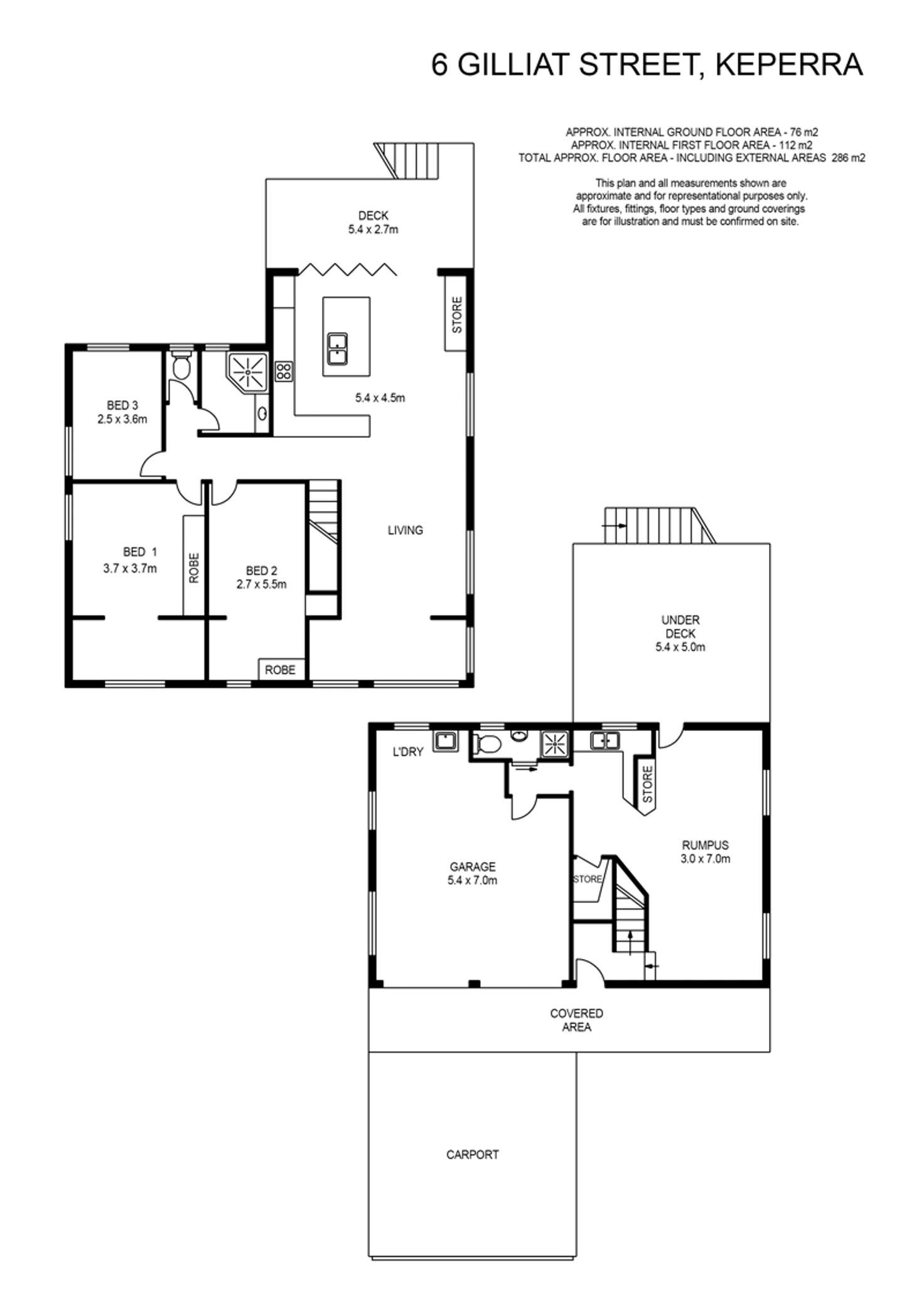 Floorplan of Homely house listing, 6 Gilliat Street, Keperra QLD 4054