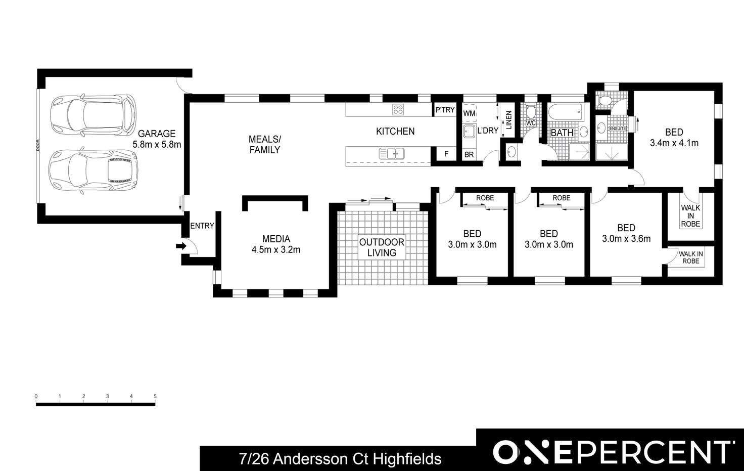 Floorplan of Homely house listing, 7/26 Andersson Court, Highfields QLD 4352