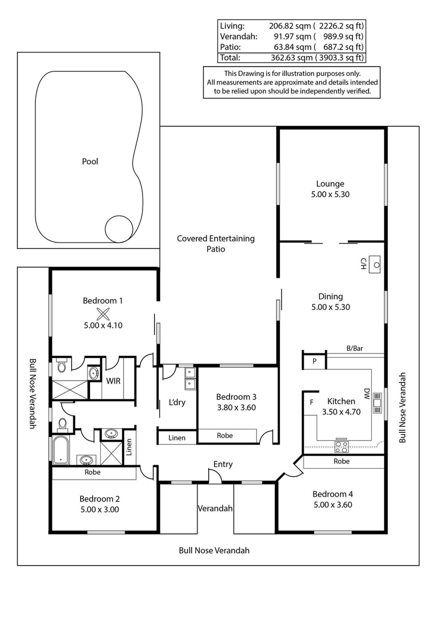 Floorplan of Homely house listing, 80 McConnal Road, Stirling North SA 5710
