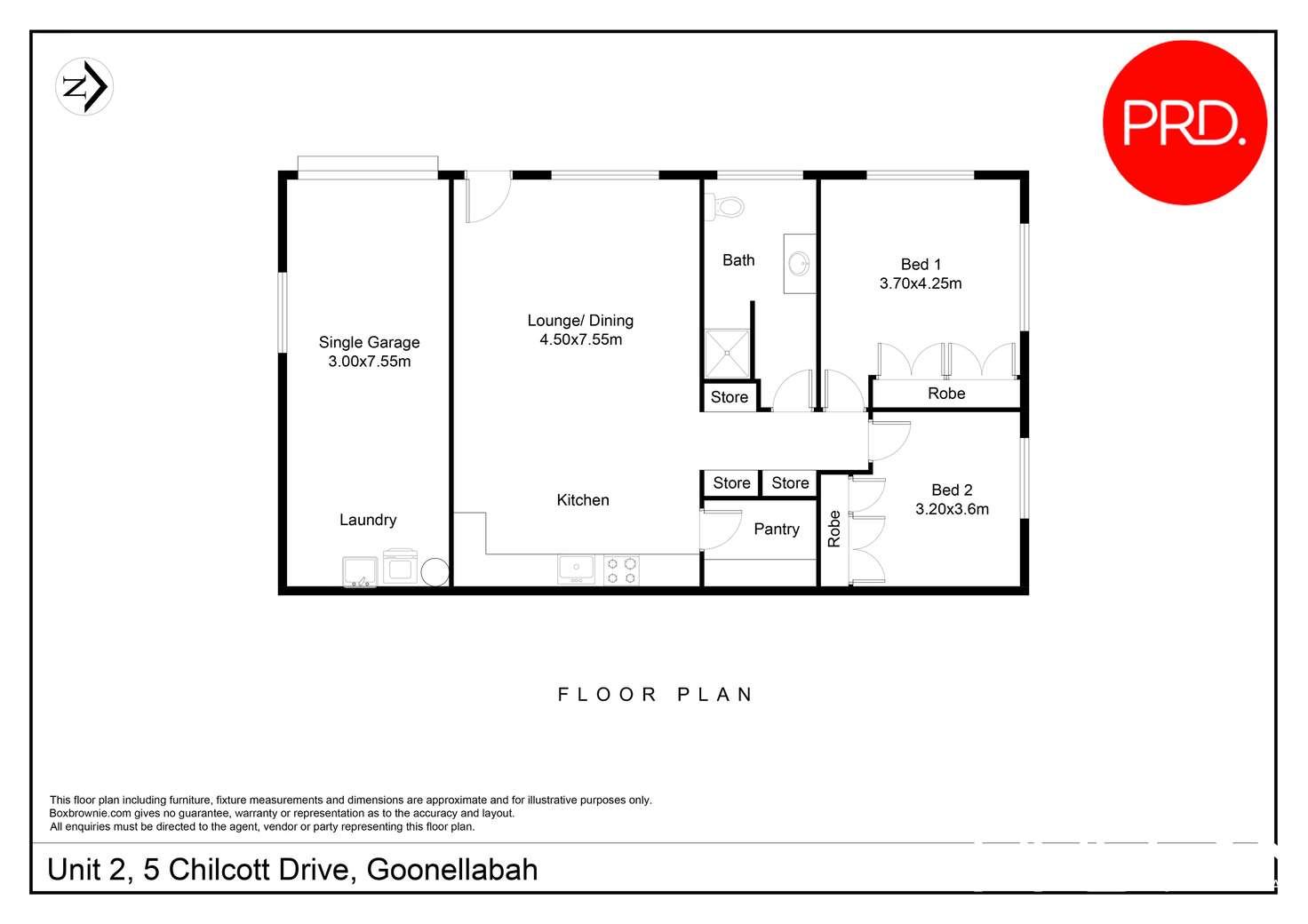 Floorplan of Homely unit listing, 2/5 Chilcott Drive, Goonellabah NSW 2480