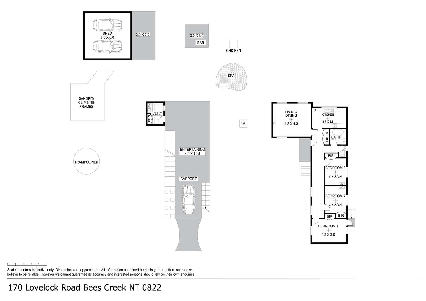 Floorplan of Homely house listing, 170 Lovelock Road, Bees Creek NT 822