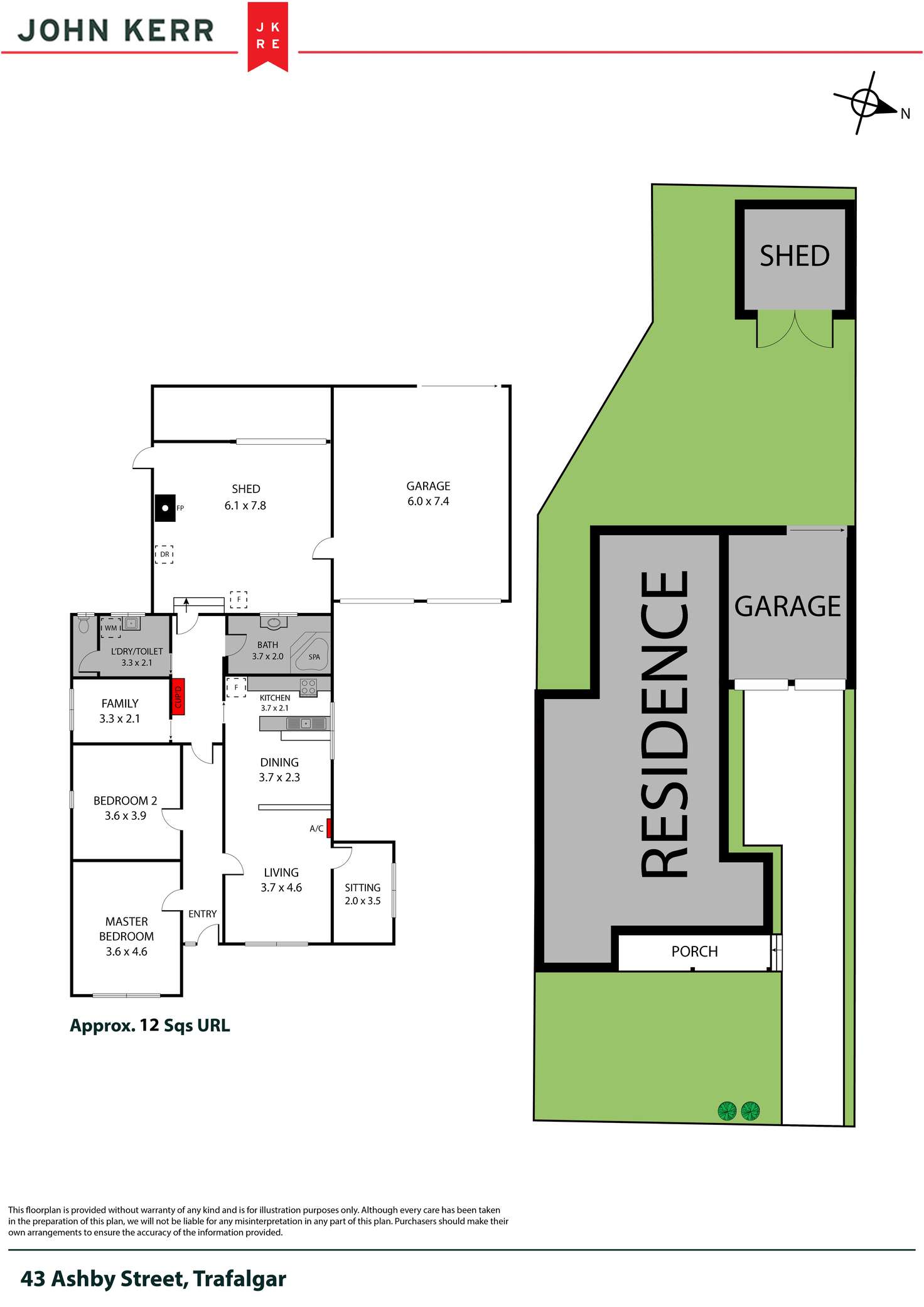 Floorplan of Homely house listing, 43 Ashby Street, Trafalgar VIC 3824