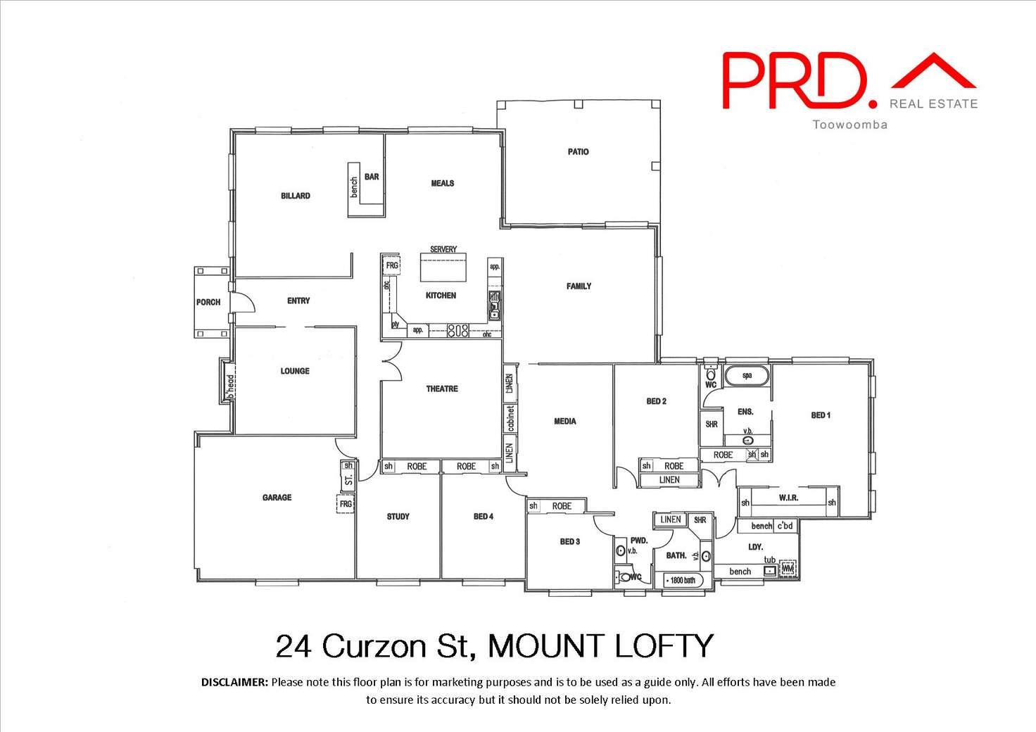 Floorplan of Homely house listing, 24 Curzon Street, Mount Lofty QLD 4350