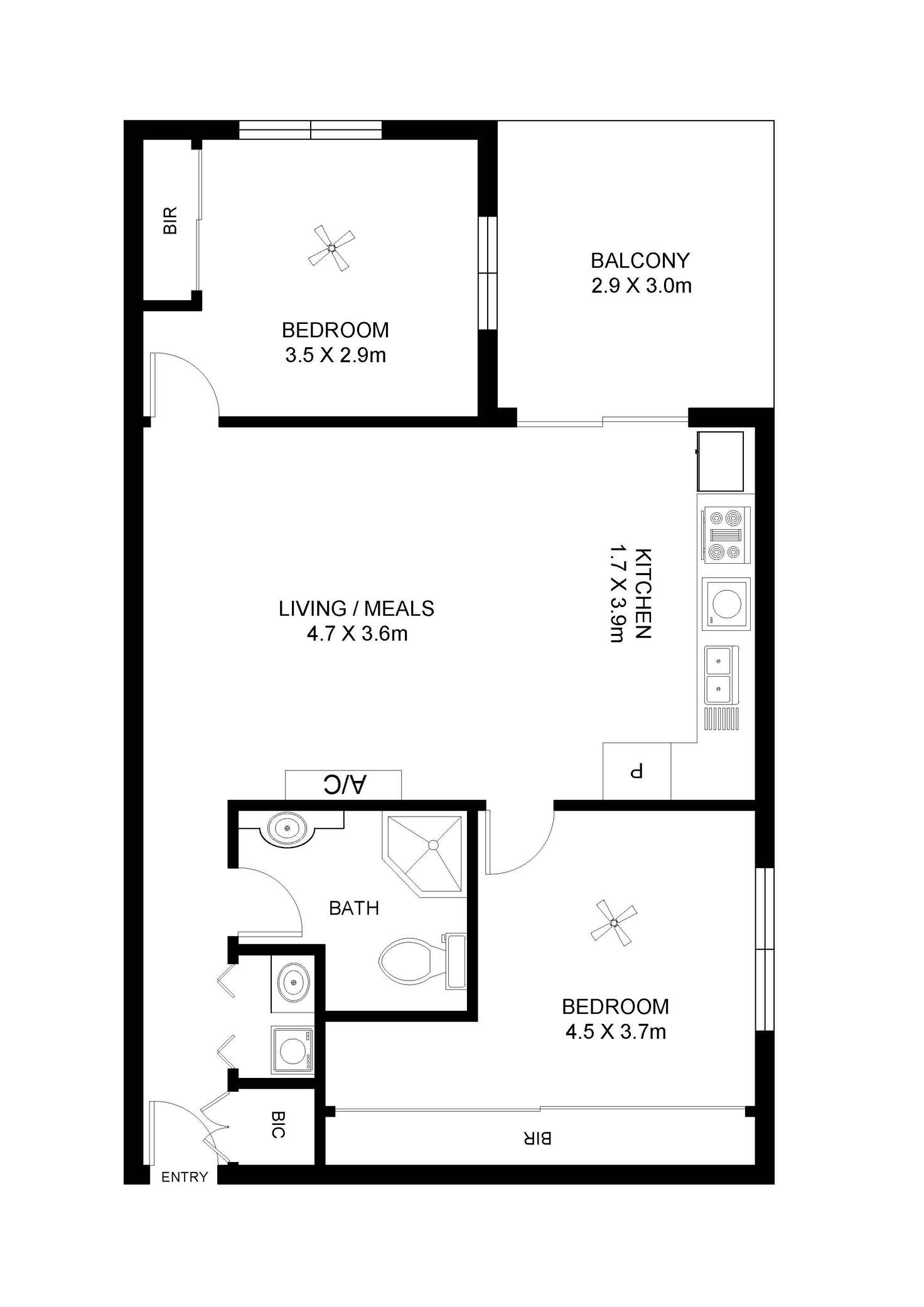 Floorplan of Homely apartment listing, 503/14 Gilbert Street, Adelaide SA 5000