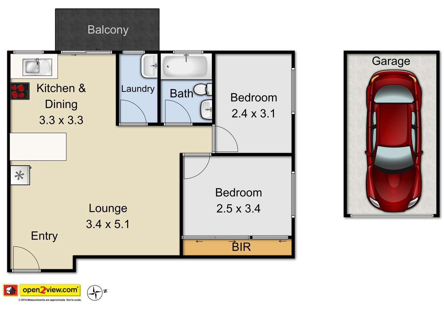 Floorplan of Homely unit listing, 7/15-17 First Street, Kingswood NSW 2747