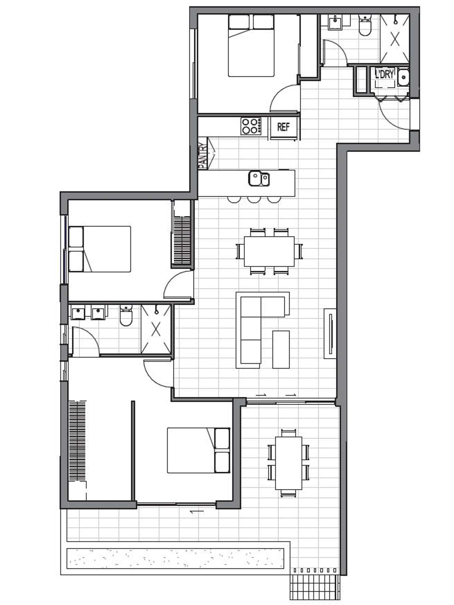 Floorplan of Homely apartment listing, 102/6 Algar Street, Windsor QLD 4030