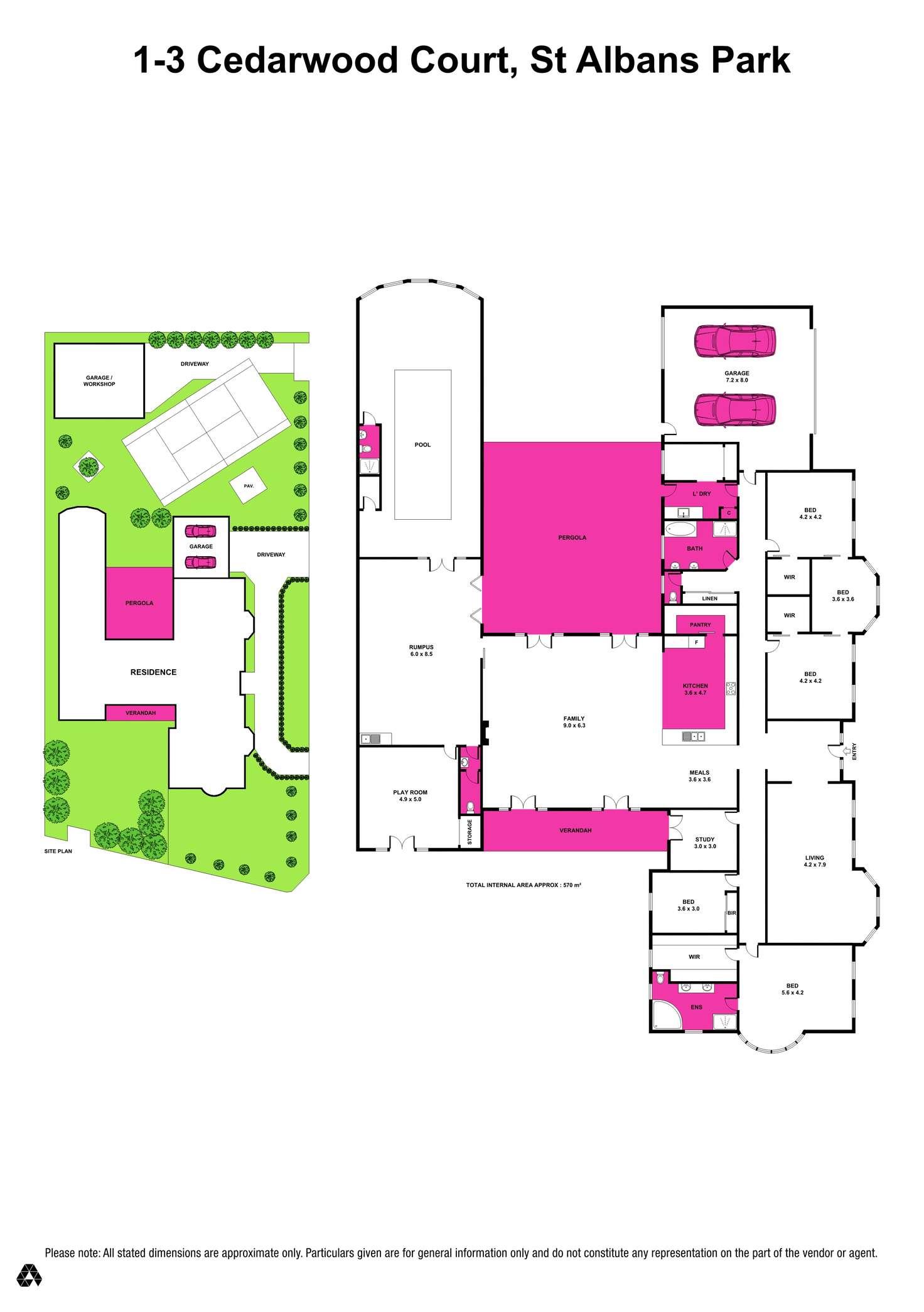 Floorplan of Homely house listing, 1-3 Cedarwood Court, St Albans Park VIC 3219