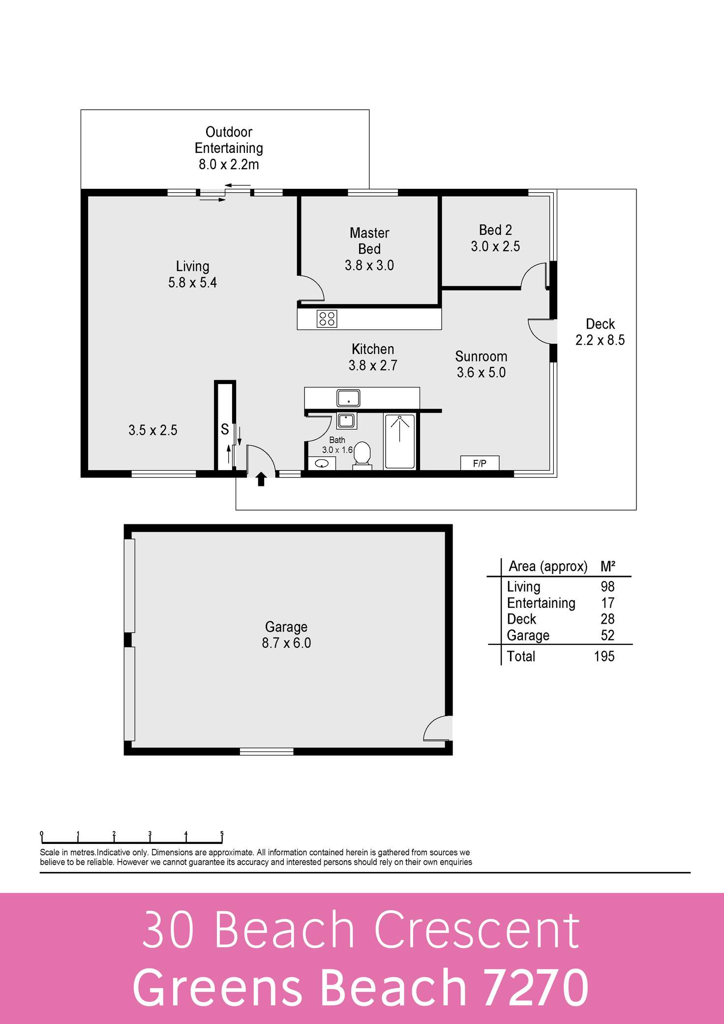 Floorplan of Homely house listing, 30 Beach Crescent, Greens Beach TAS 7270