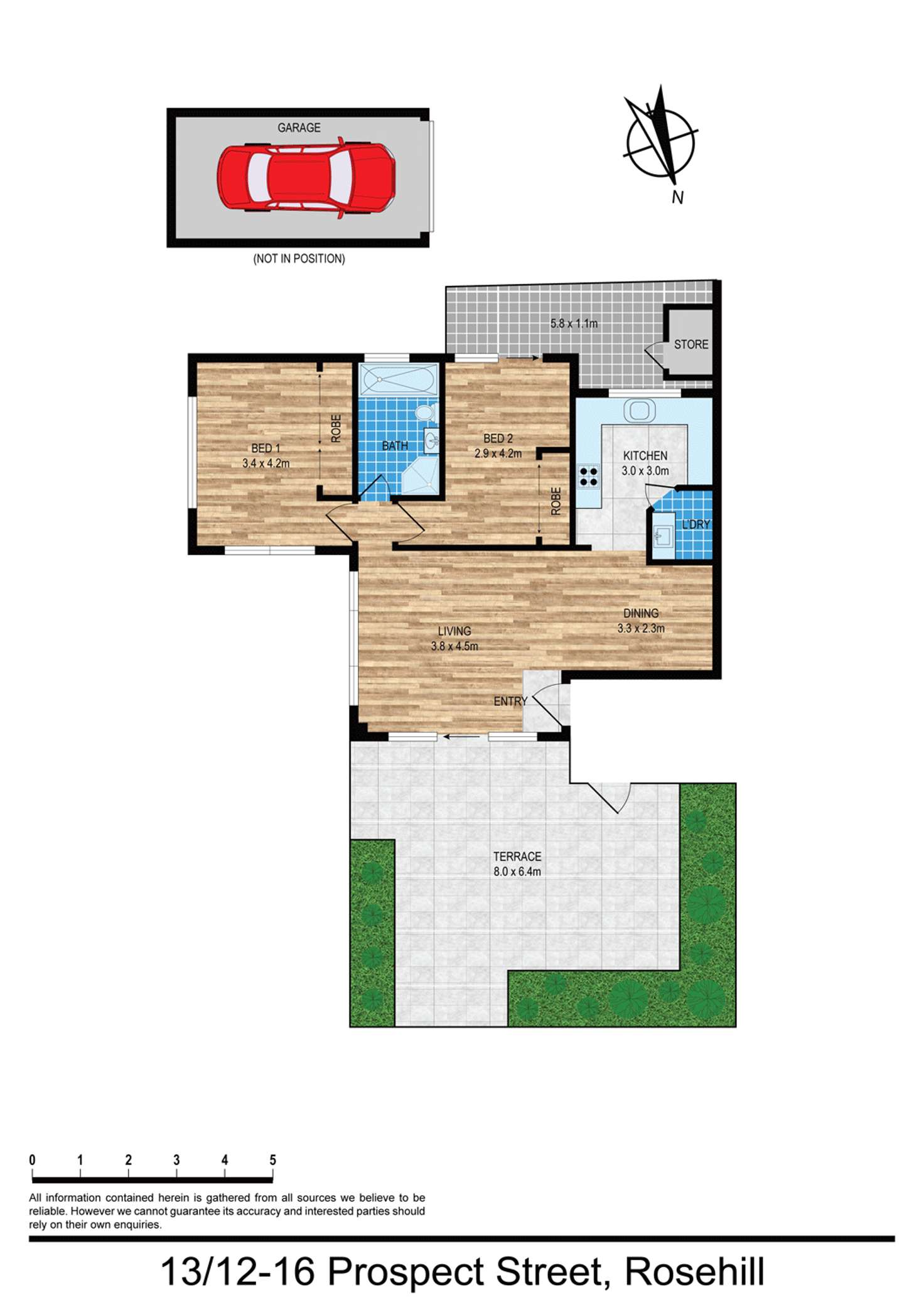 Floorplan of Homely unit listing, 13/12-16 PROSPECT STREET, Rosehill NSW 2142