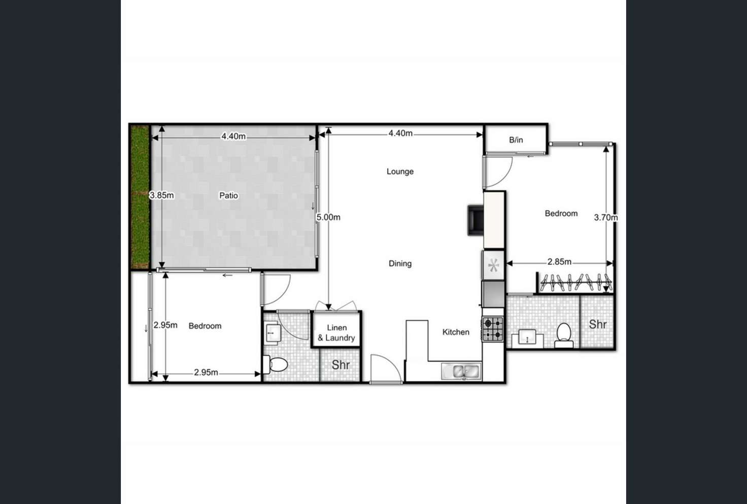 Floorplan of Homely apartment listing, 2/15 Picot Street, Kelvin Grove QLD 4059