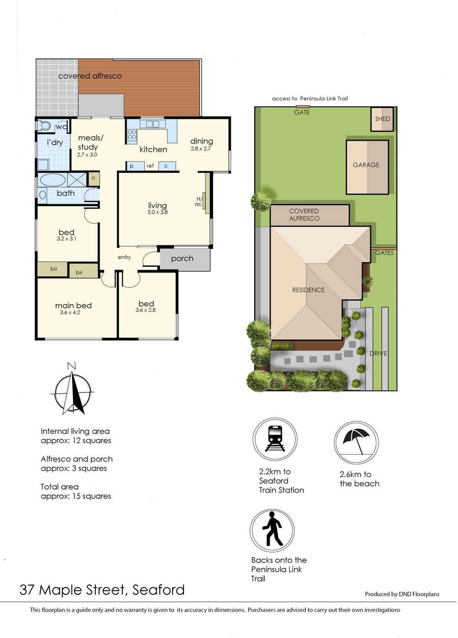 Floorplan of Homely house listing, 37 Maple Street, Seaford VIC 3198