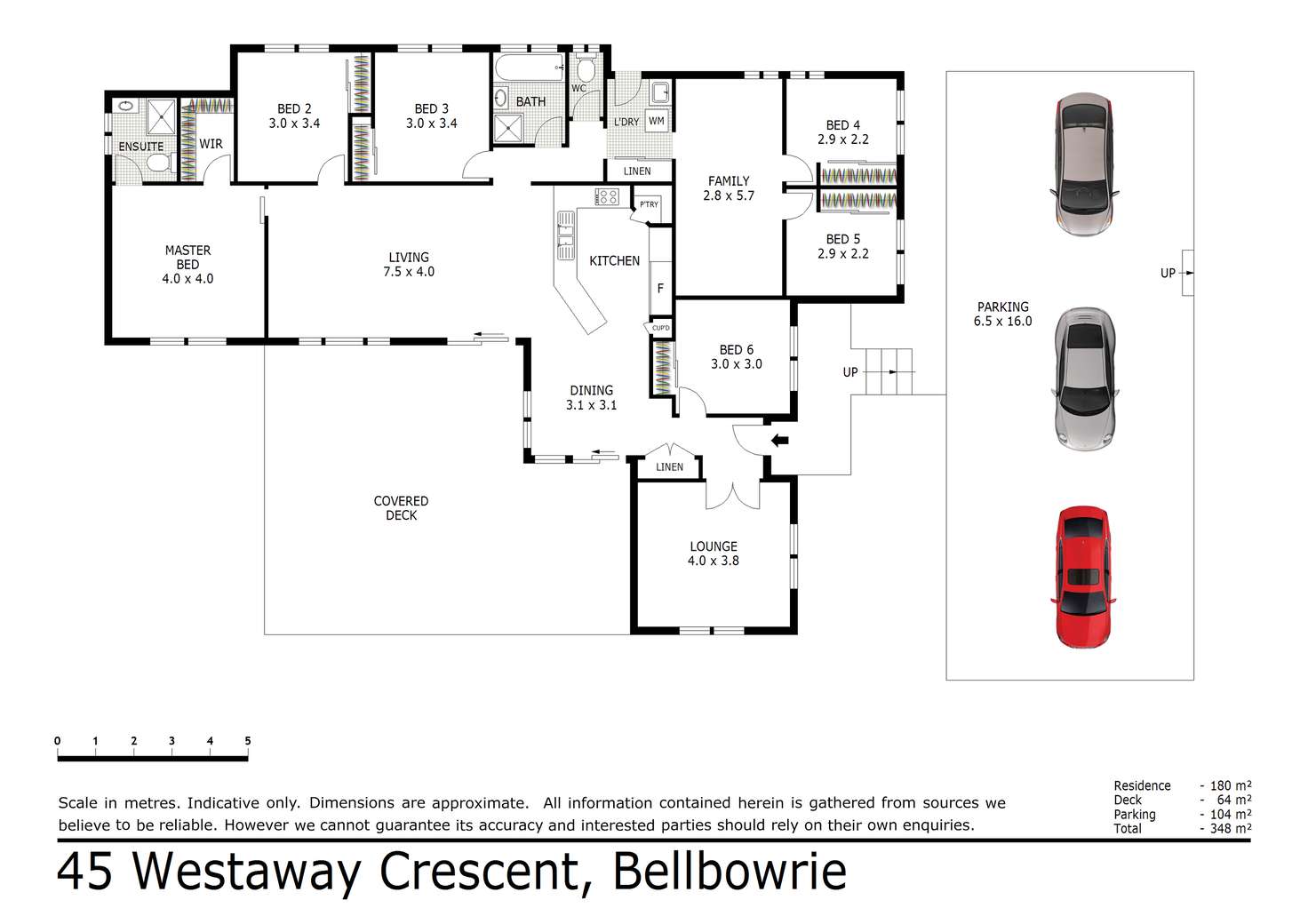 Floorplan of Homely house listing, 45 Westaway Crescent, Bellbowrie QLD 4070