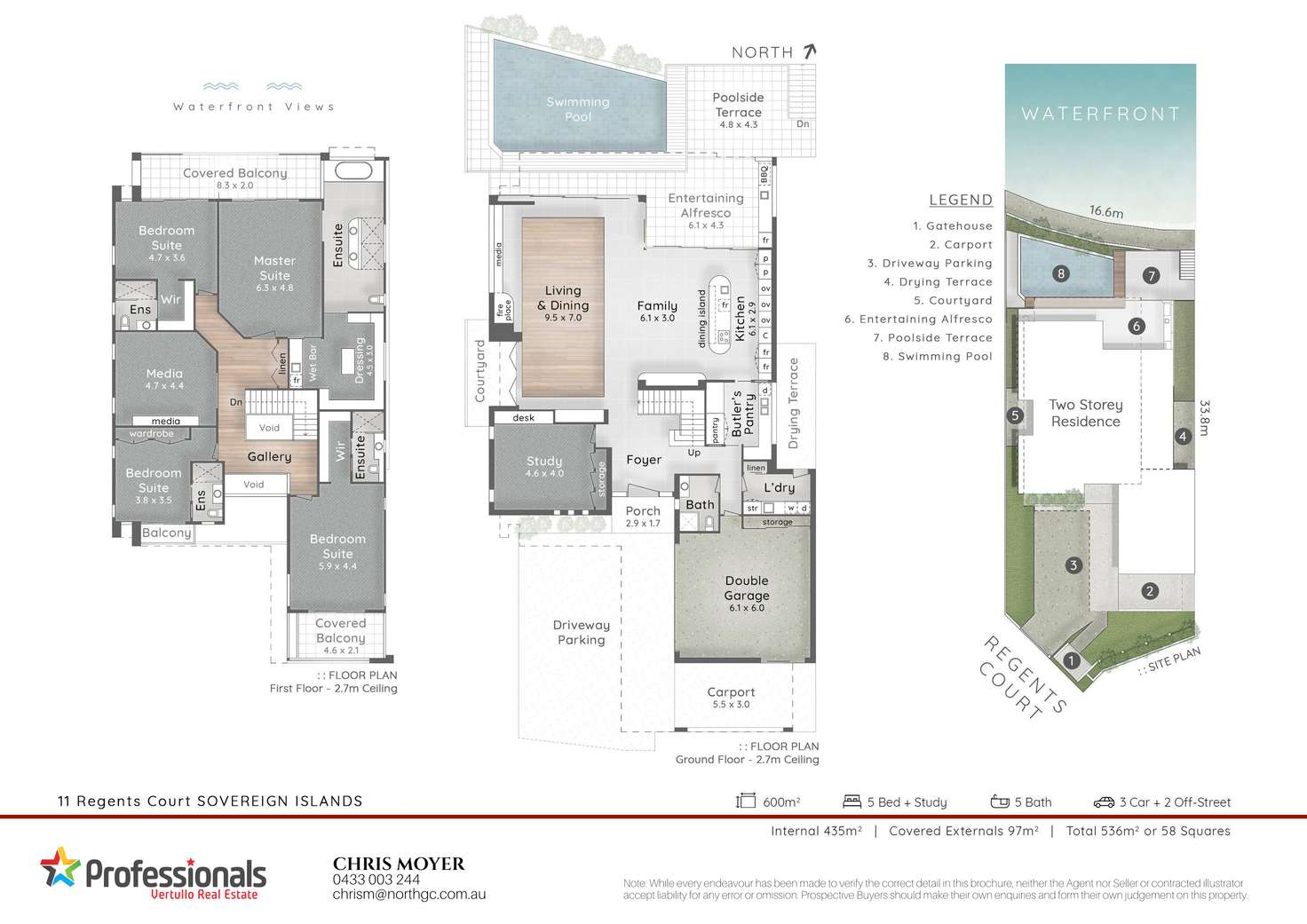 Floorplan of Homely house listing, 11 Regents Court, Sovereign Islands QLD 4216