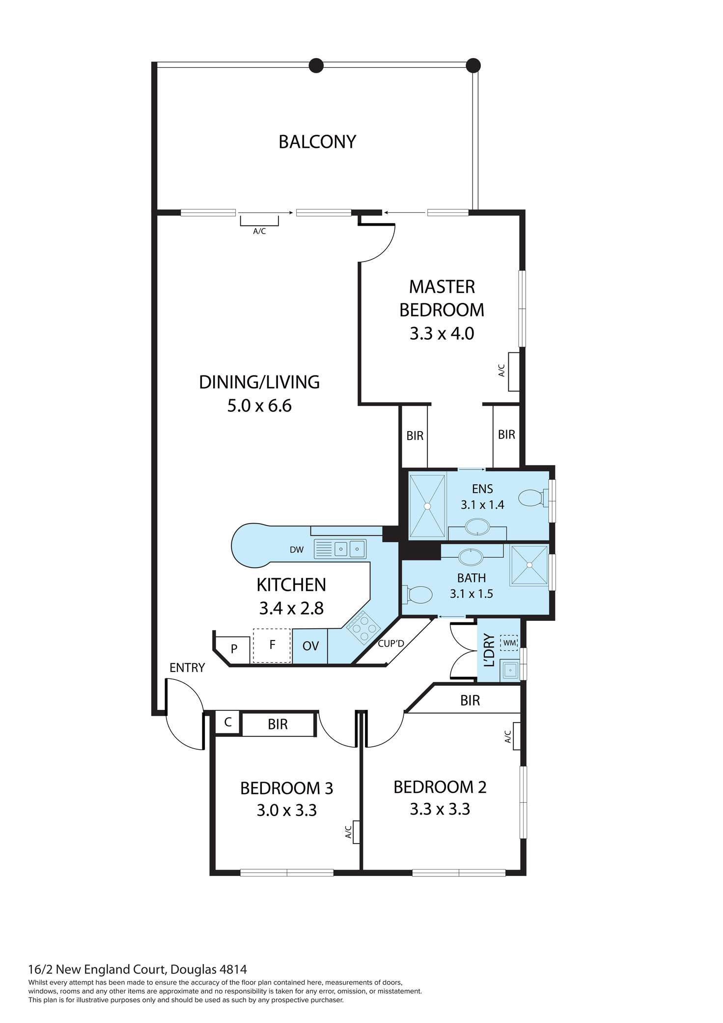 Floorplan of Homely unit listing, 16/2 New England Court, Douglas QLD 4814