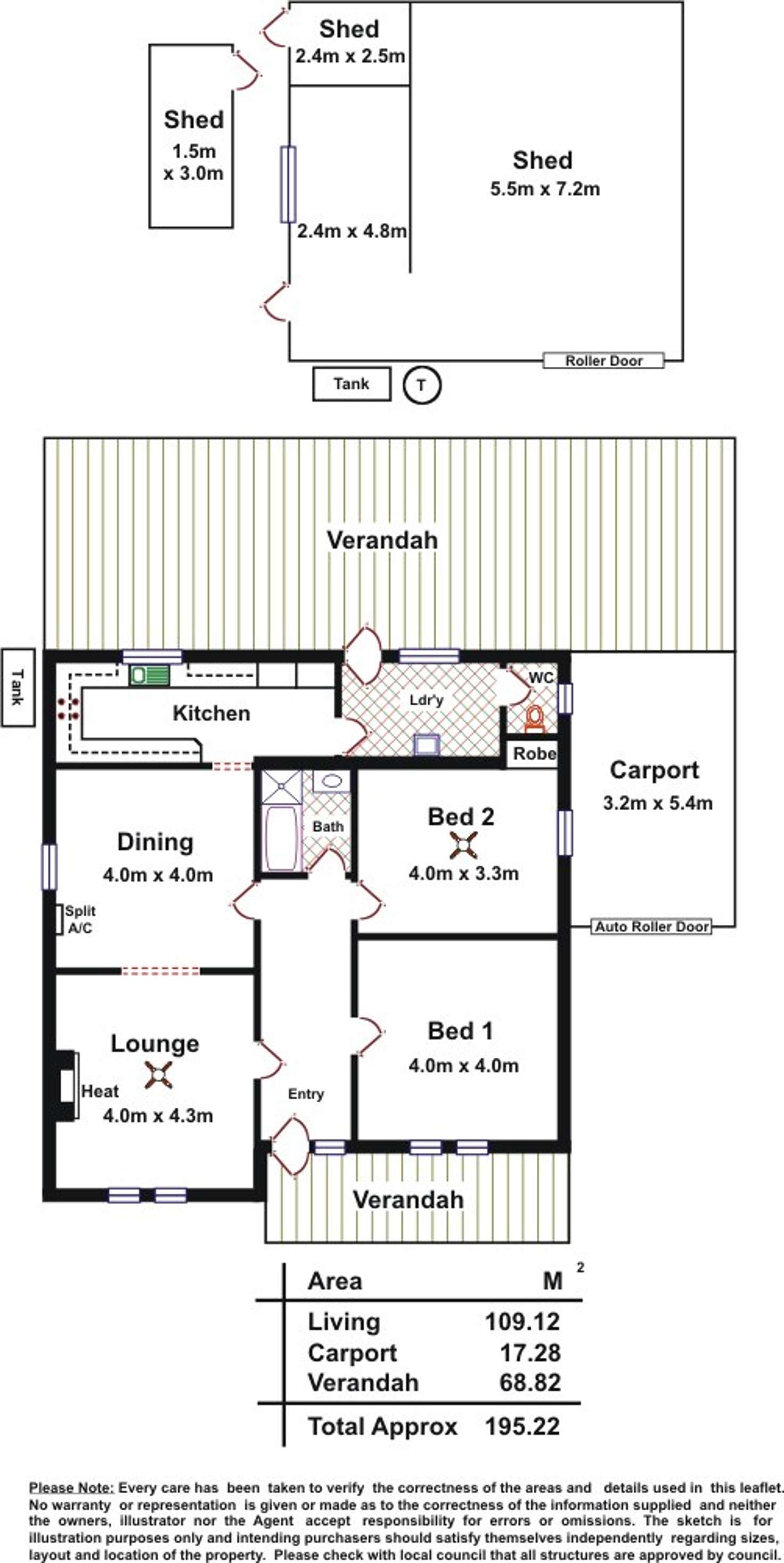 Floorplan of Homely house listing, 7 Ashford Road, Keswick SA 5035