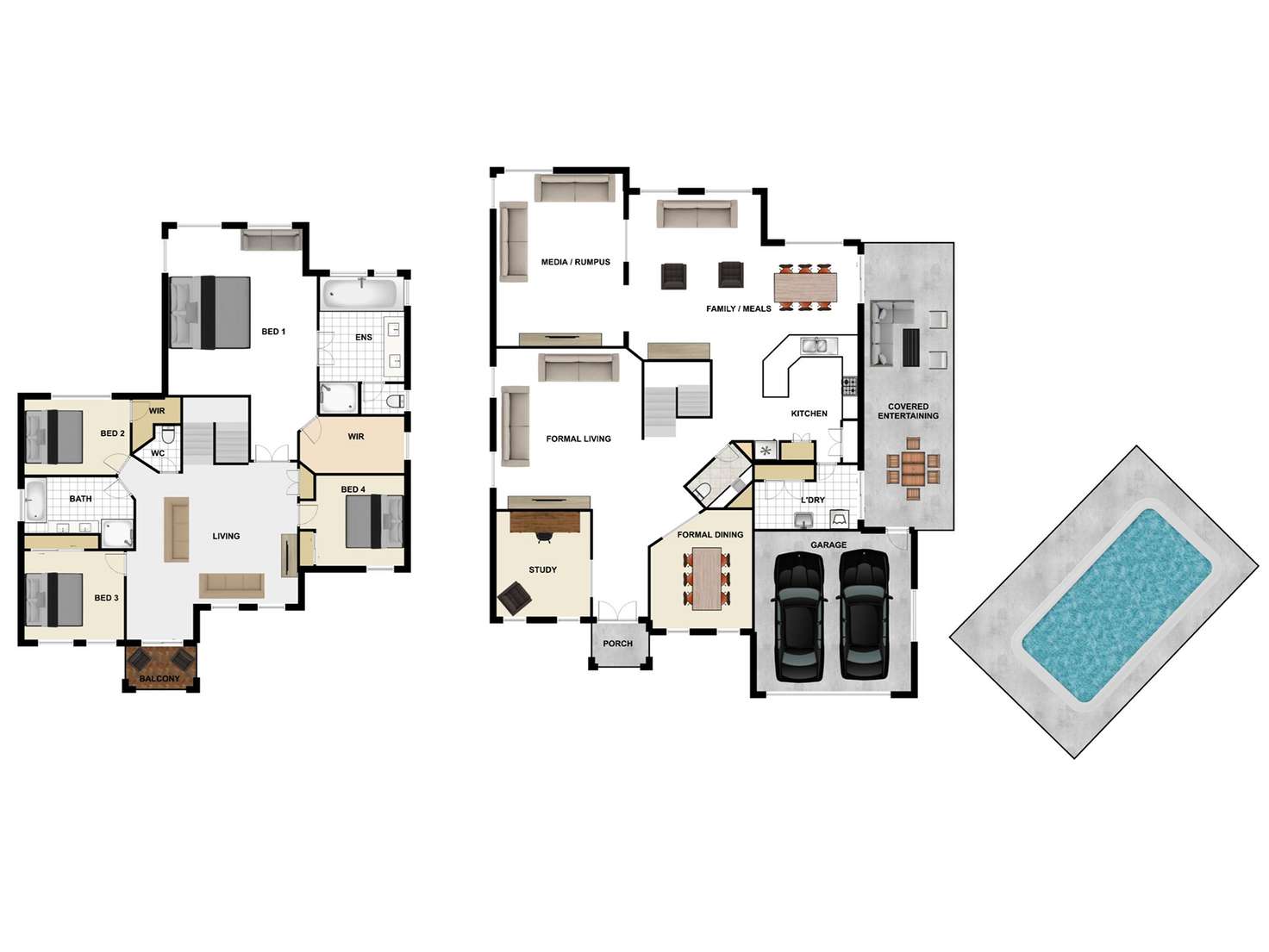 Floorplan of Homely house listing, 10 Saint Tropez Place, Forest Lake QLD 4078