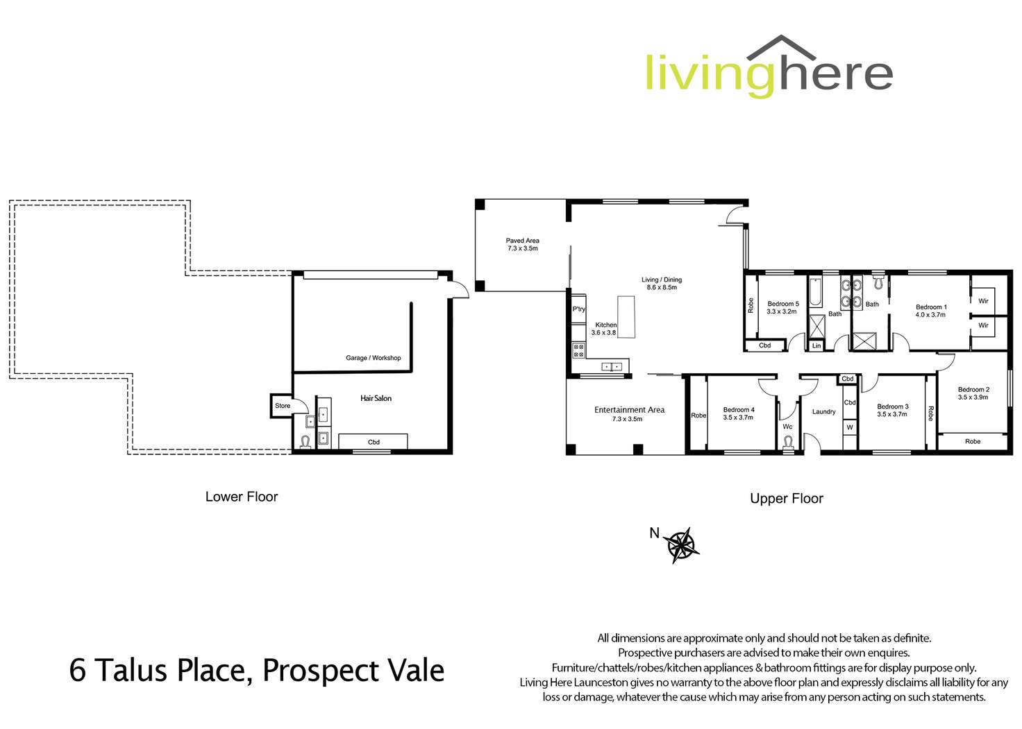 Floorplan of Homely house listing, 6 Talus Place, Prospect Vale TAS 7250
