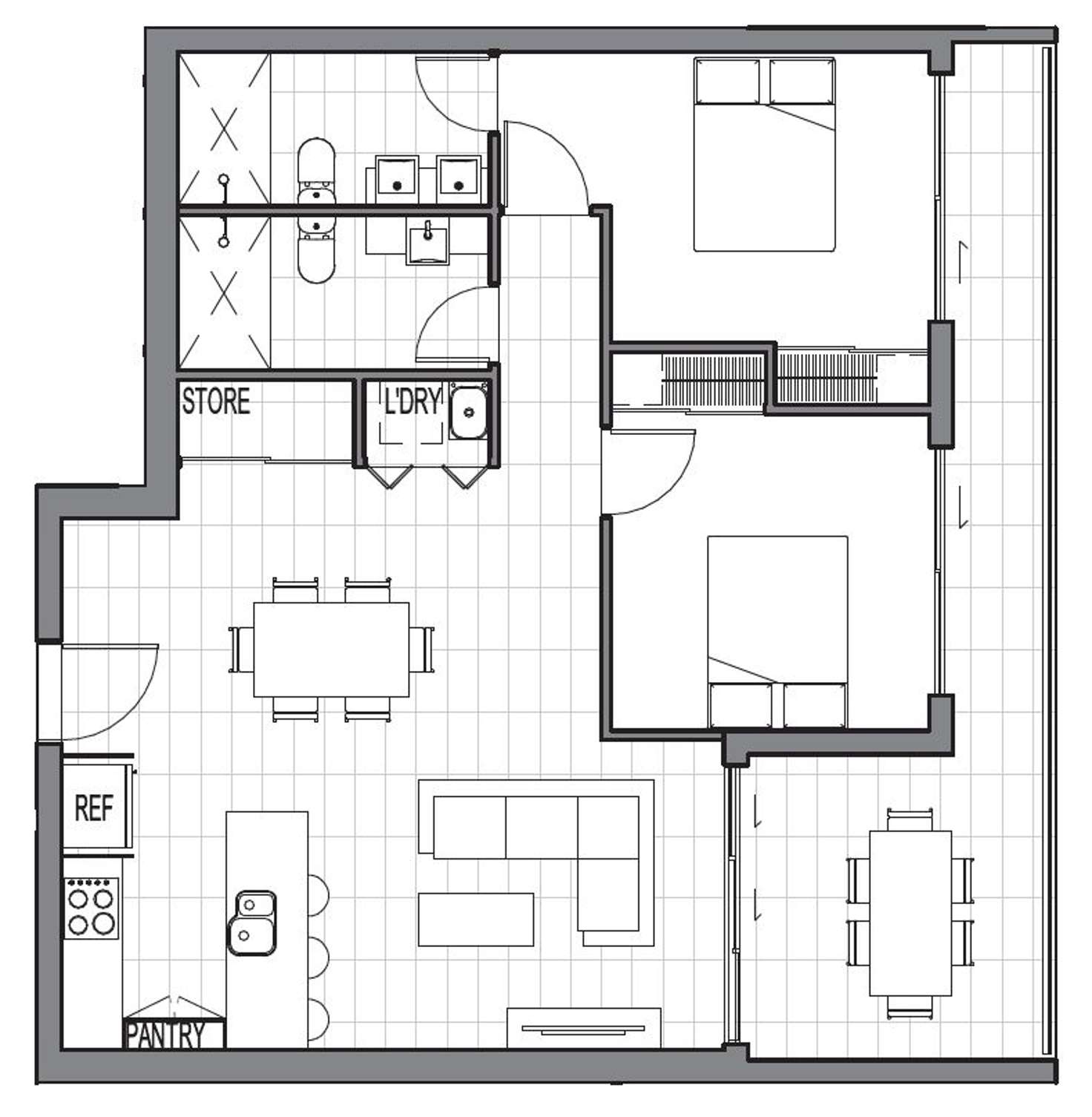 Floorplan of Homely apartment listing, 502/6 Algar Street, Windsor QLD 4030