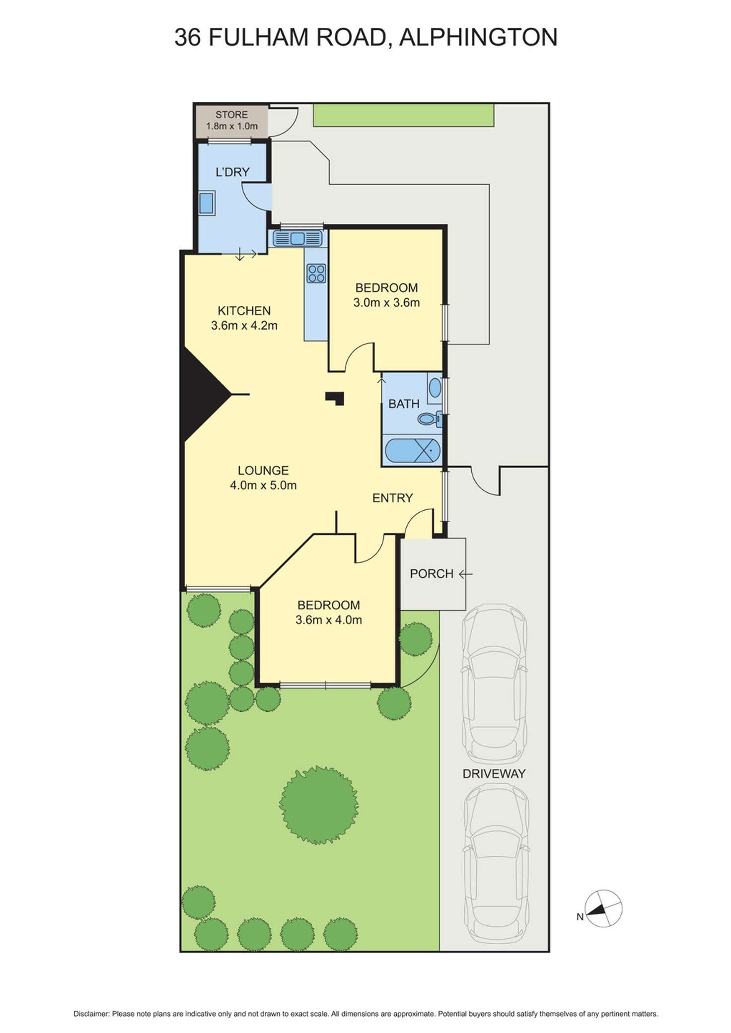 Floorplan of Homely house listing, 36 Fulham road, Alphington VIC 3078