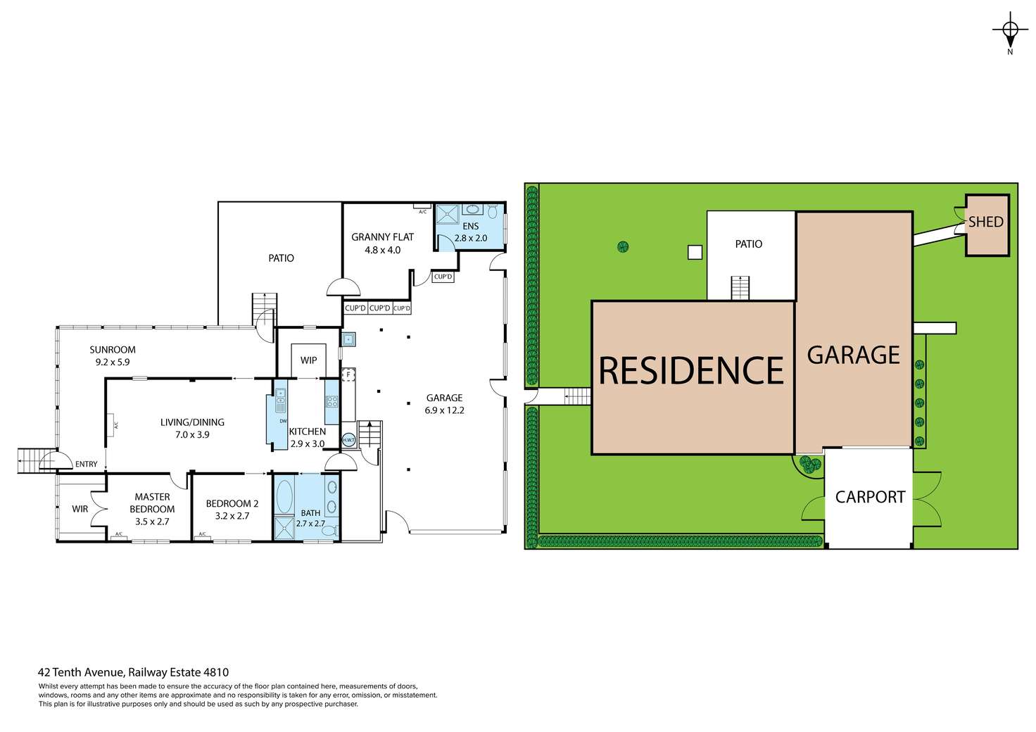 Floorplan of Homely house listing, 42 Tenth Avenue, Railway Estate QLD 4810