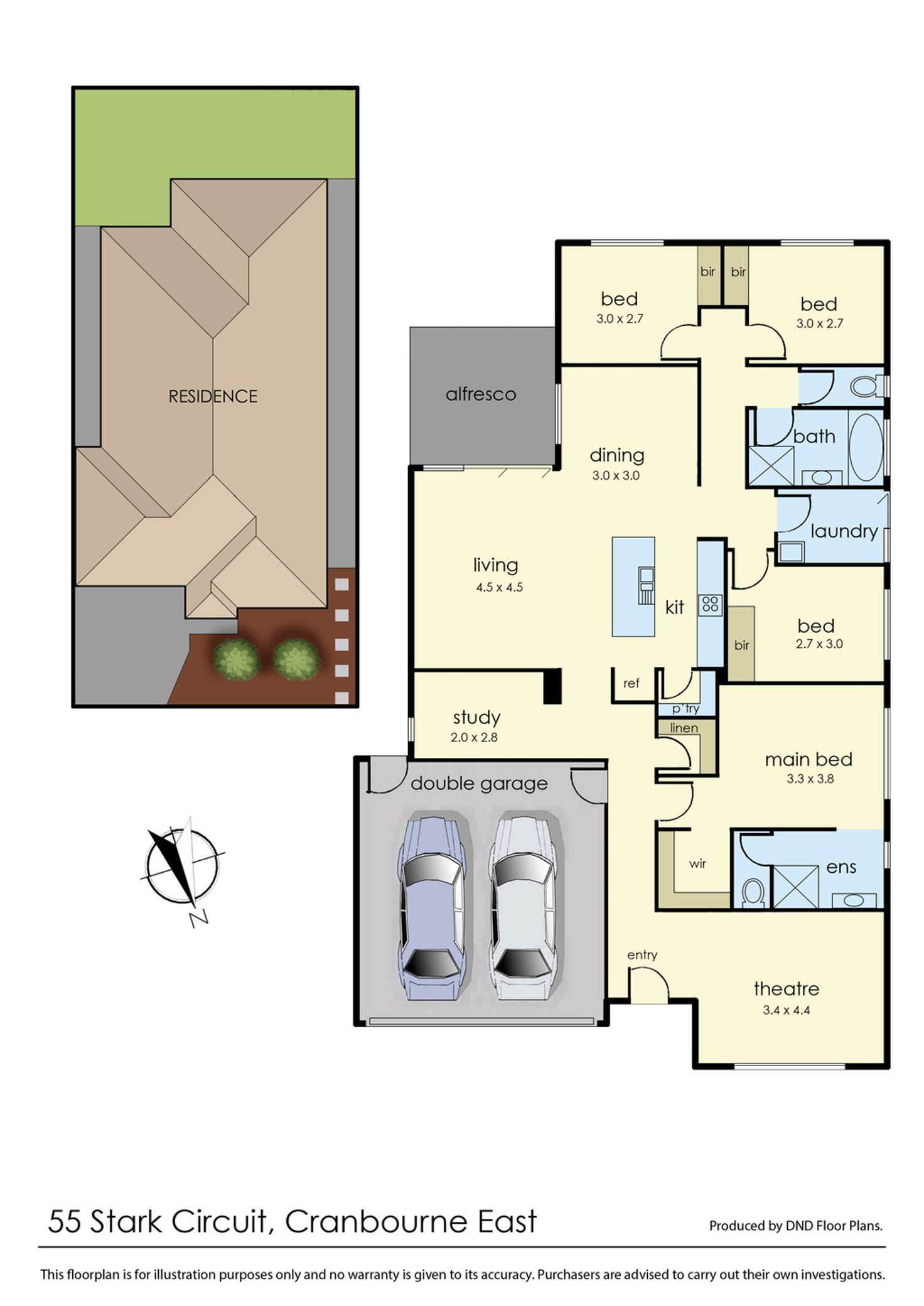 Floorplan of Homely house listing, 55 Stark Circuit, Cranbourne East VIC 3977