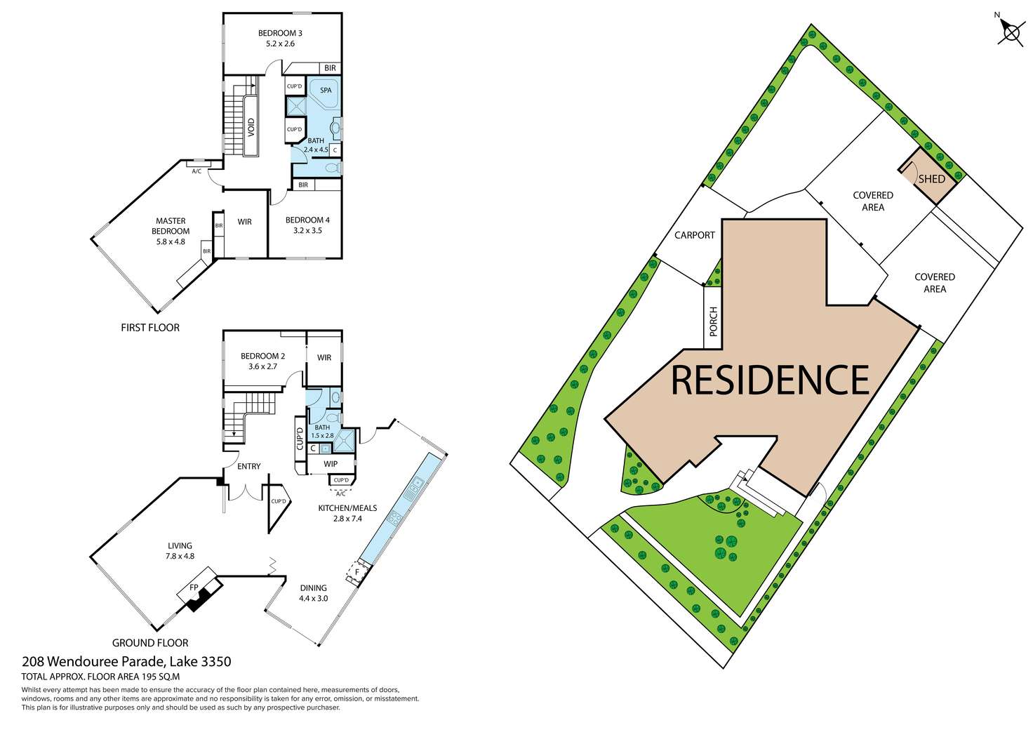 Floorplan of Homely house listing, 208 Wendouree Parade, Lake Wendouree VIC 3350