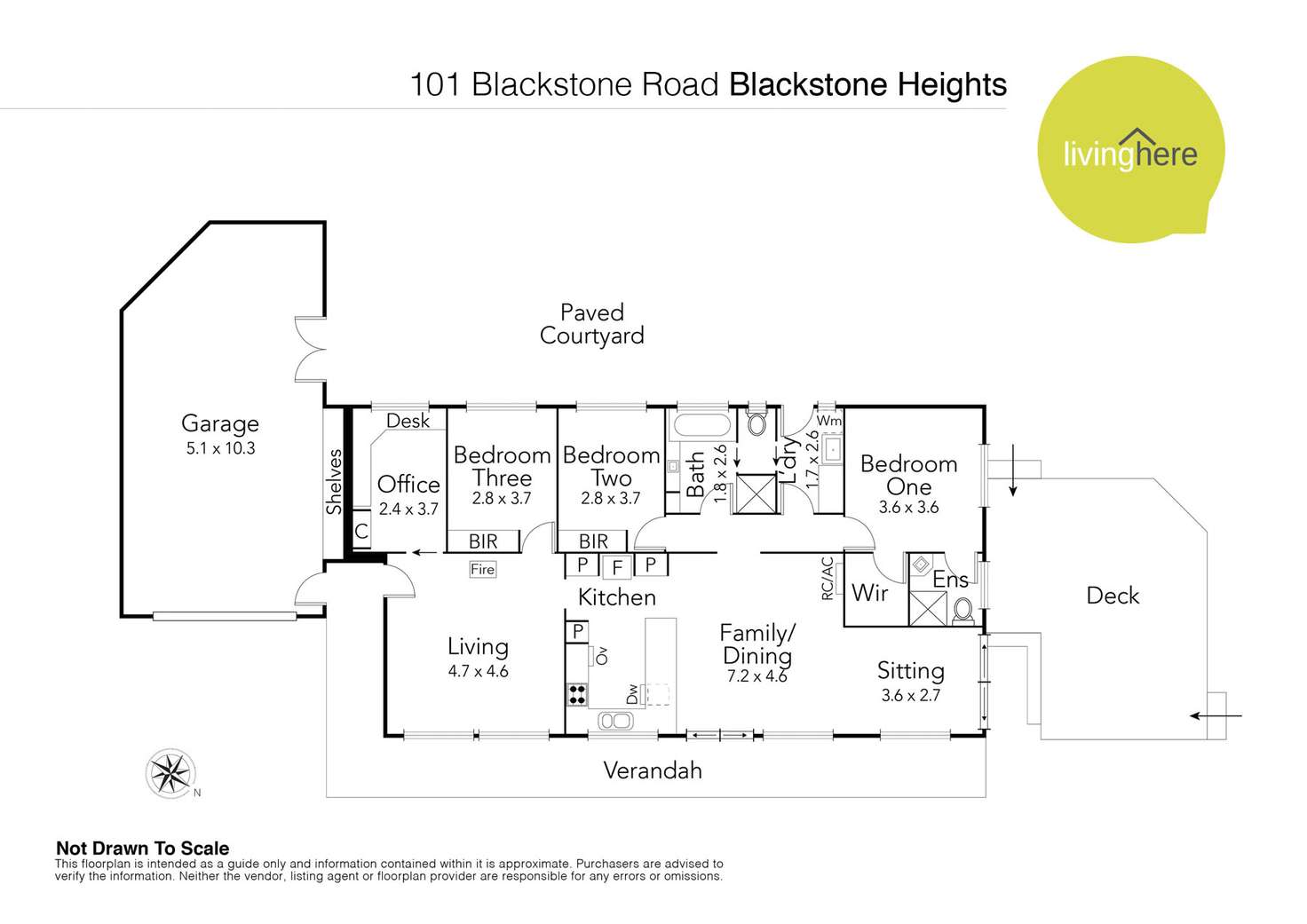 Floorplan of Homely house listing, 101 Blackstone Road, Blackstone Heights TAS 7250