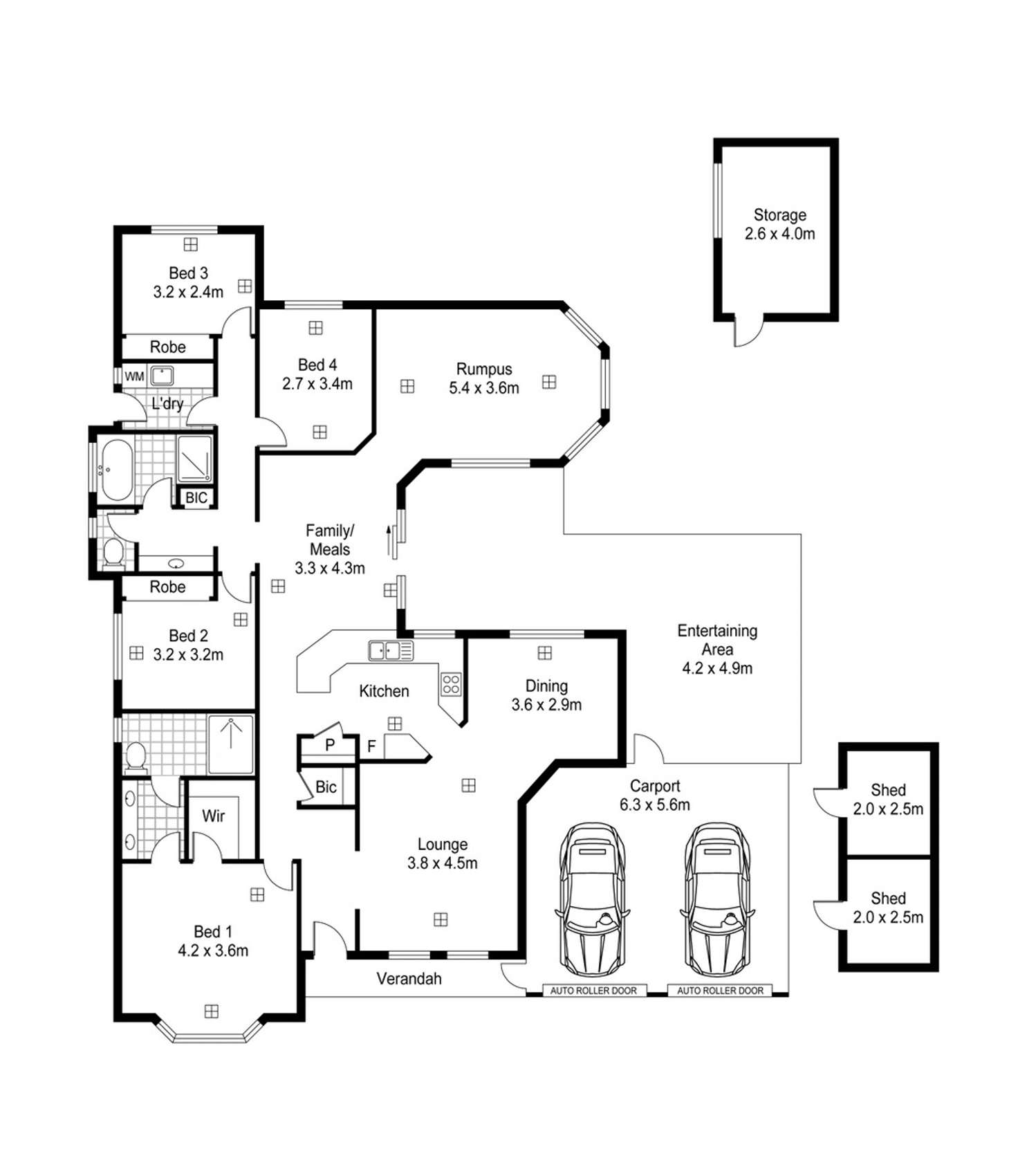 Floorplan of Homely house listing, 4 Best Close, Woodcroft SA 5162