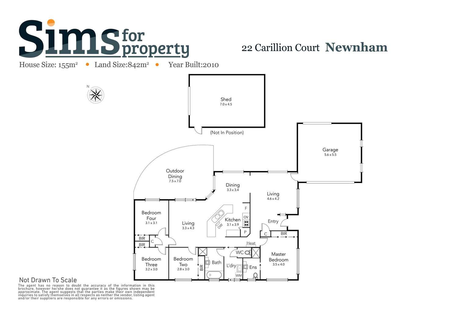 Floorplan of Homely house listing, 22 Carillion Court, Newnham TAS 7248