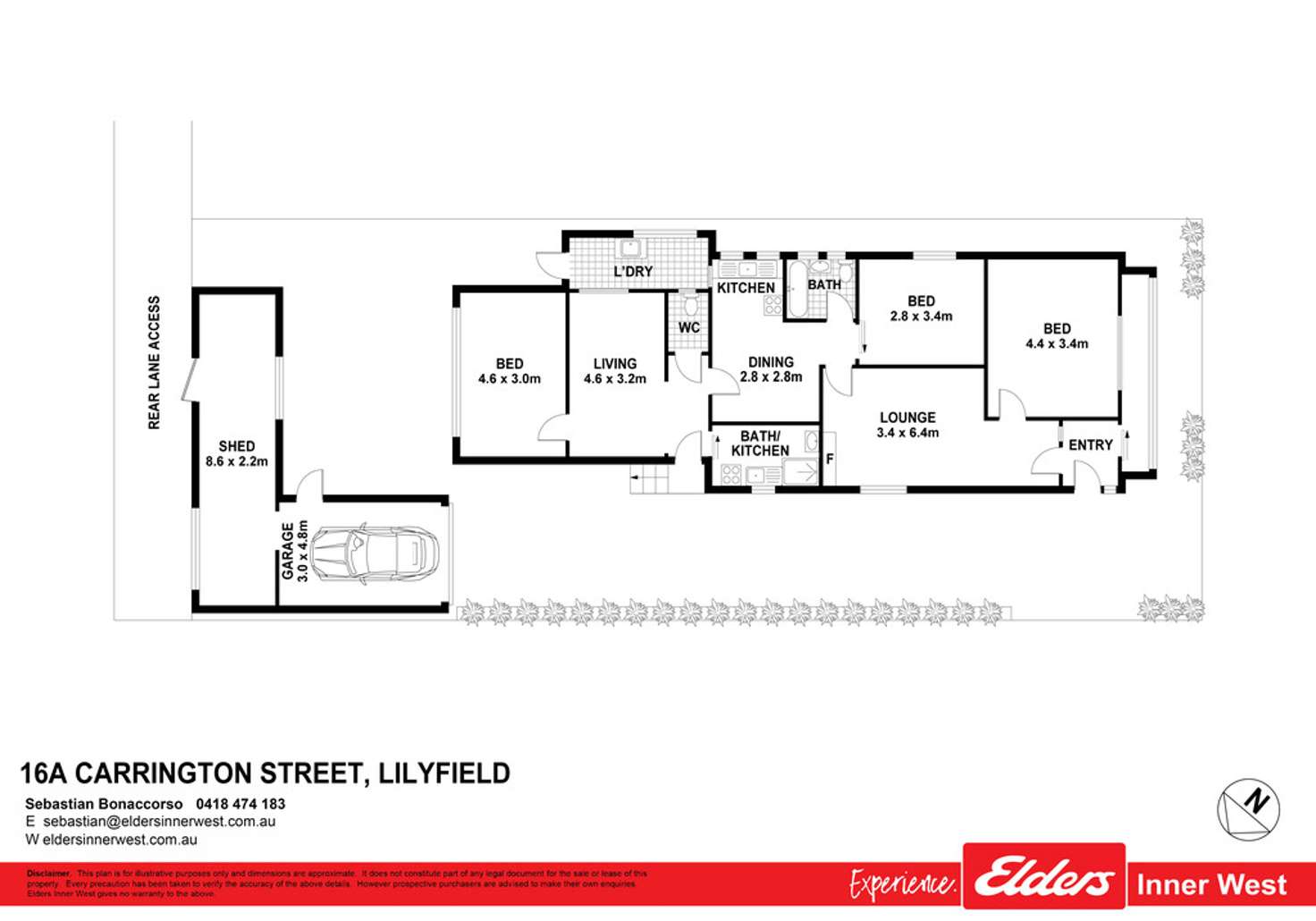 Floorplan of Homely house listing, 16A Carrington Street, Lilyfield NSW 2040