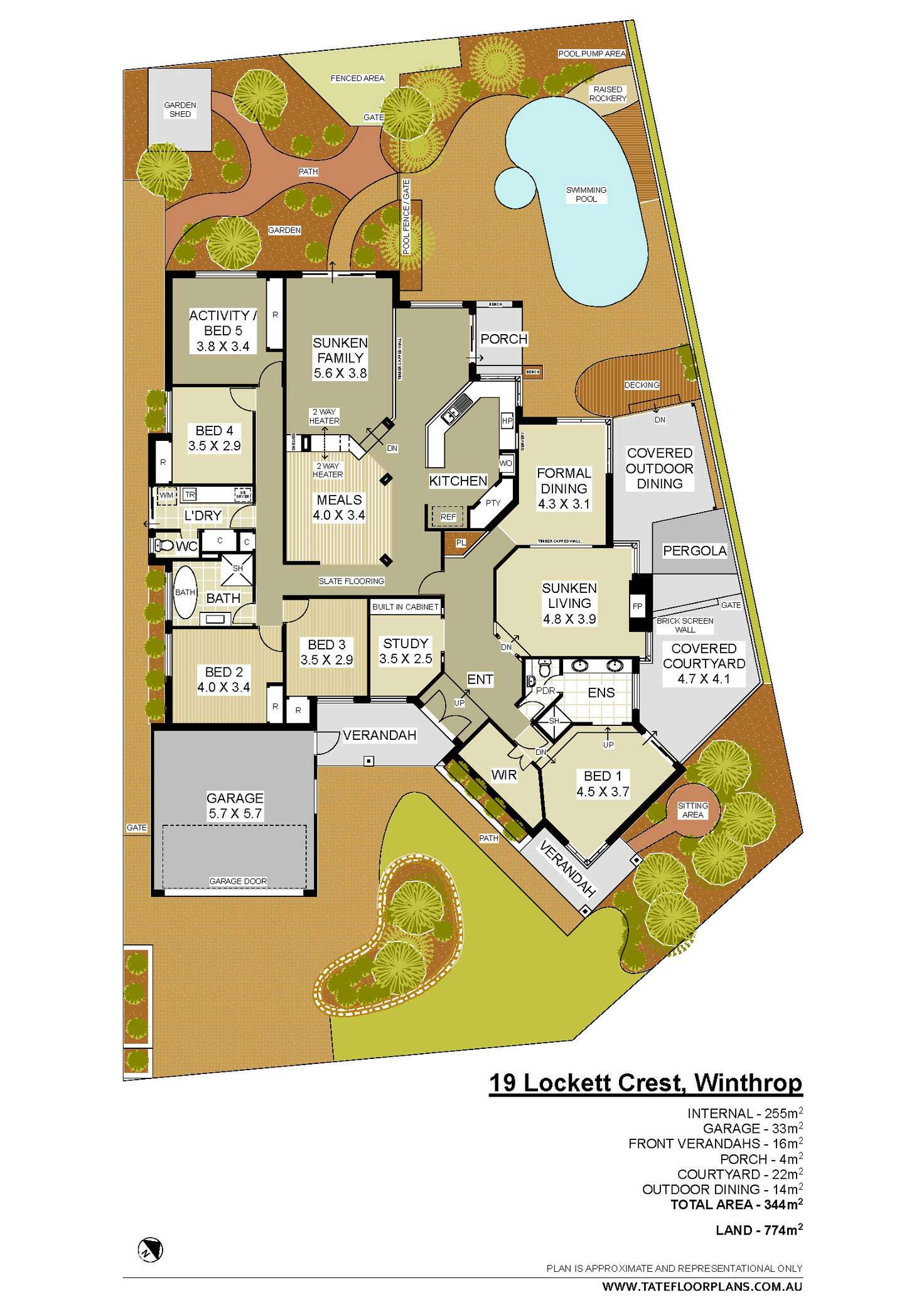 Floorplan of Homely house listing, 19 Lockett Crest, Winthrop WA 6150