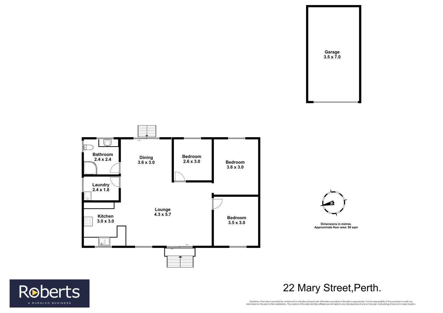 Floorplan of Homely house listing, 22 Mary Street, Perth TAS 7300