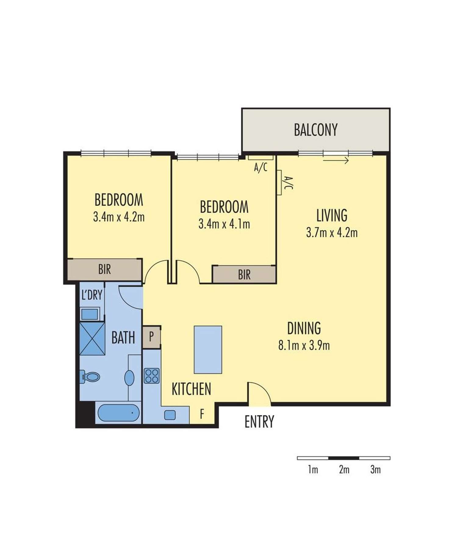 Floorplan of Homely apartment listing, 1229/422 Collins Street, Melbourne VIC 3000