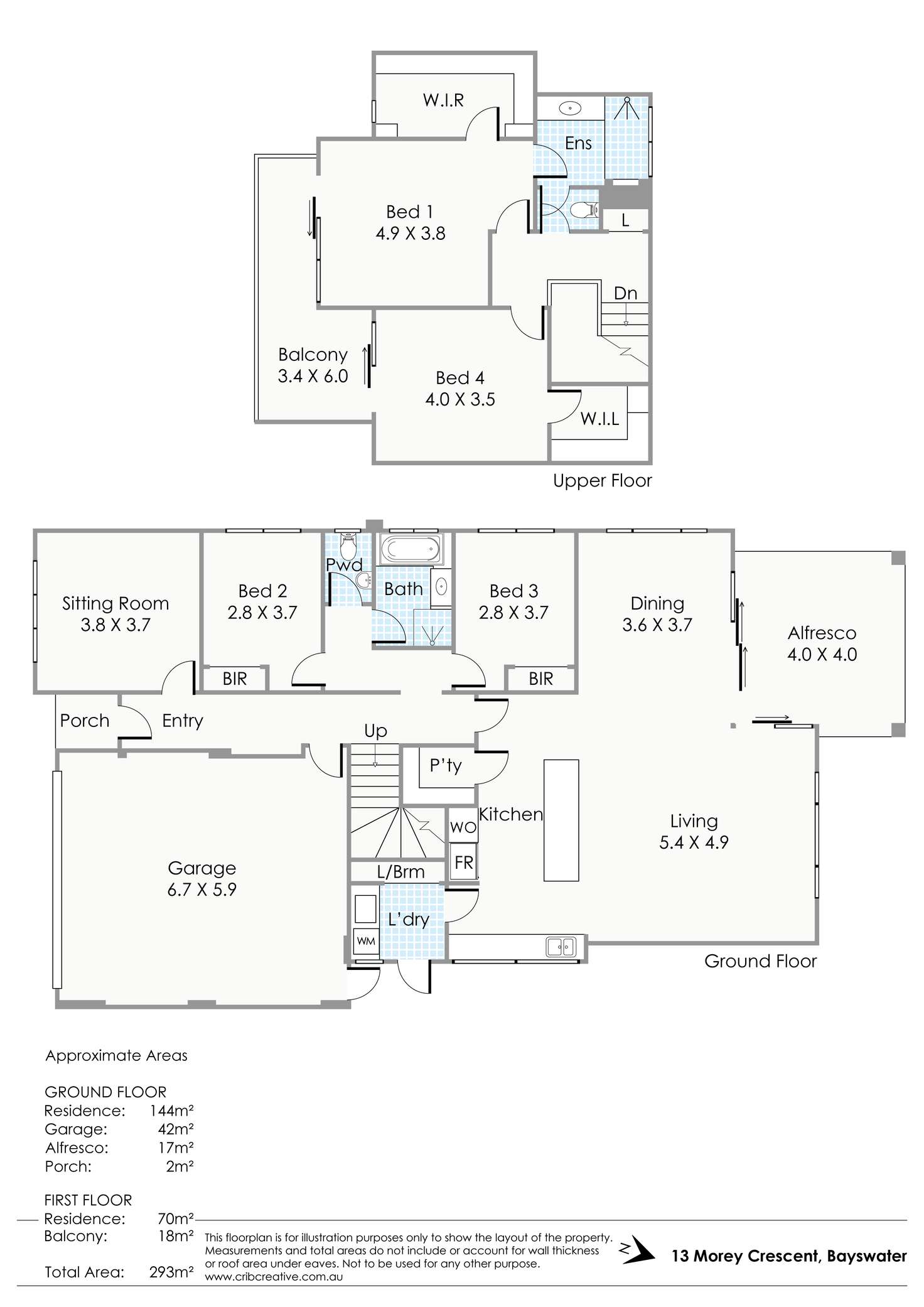 Floorplan of Homely house listing, 13 Morey Crescent, Bayswater WA 6053