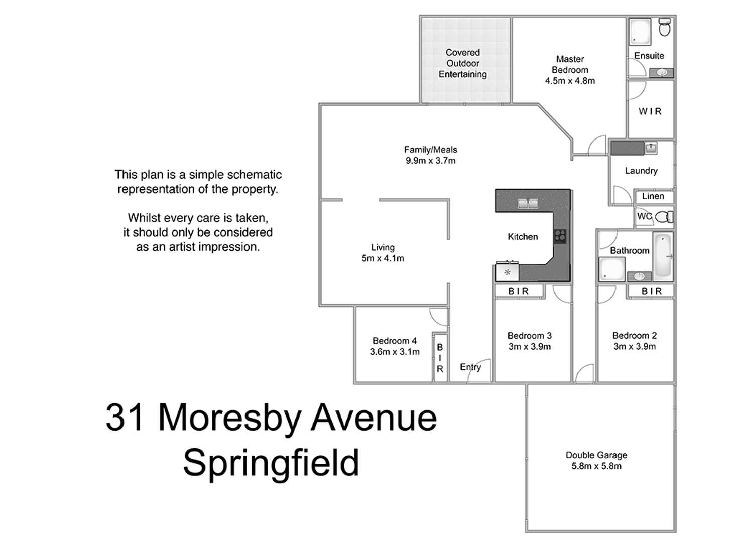 Floorplan of Homely house listing, 31 Moresby Avenue, Springfield QLD 4300