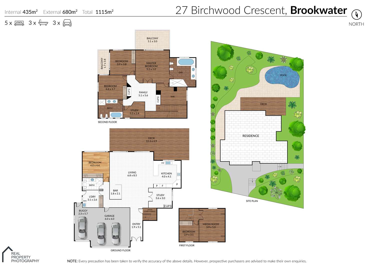 Floorplan of Homely house listing, 27 Birchwood Crescent, Brookwater QLD 4300