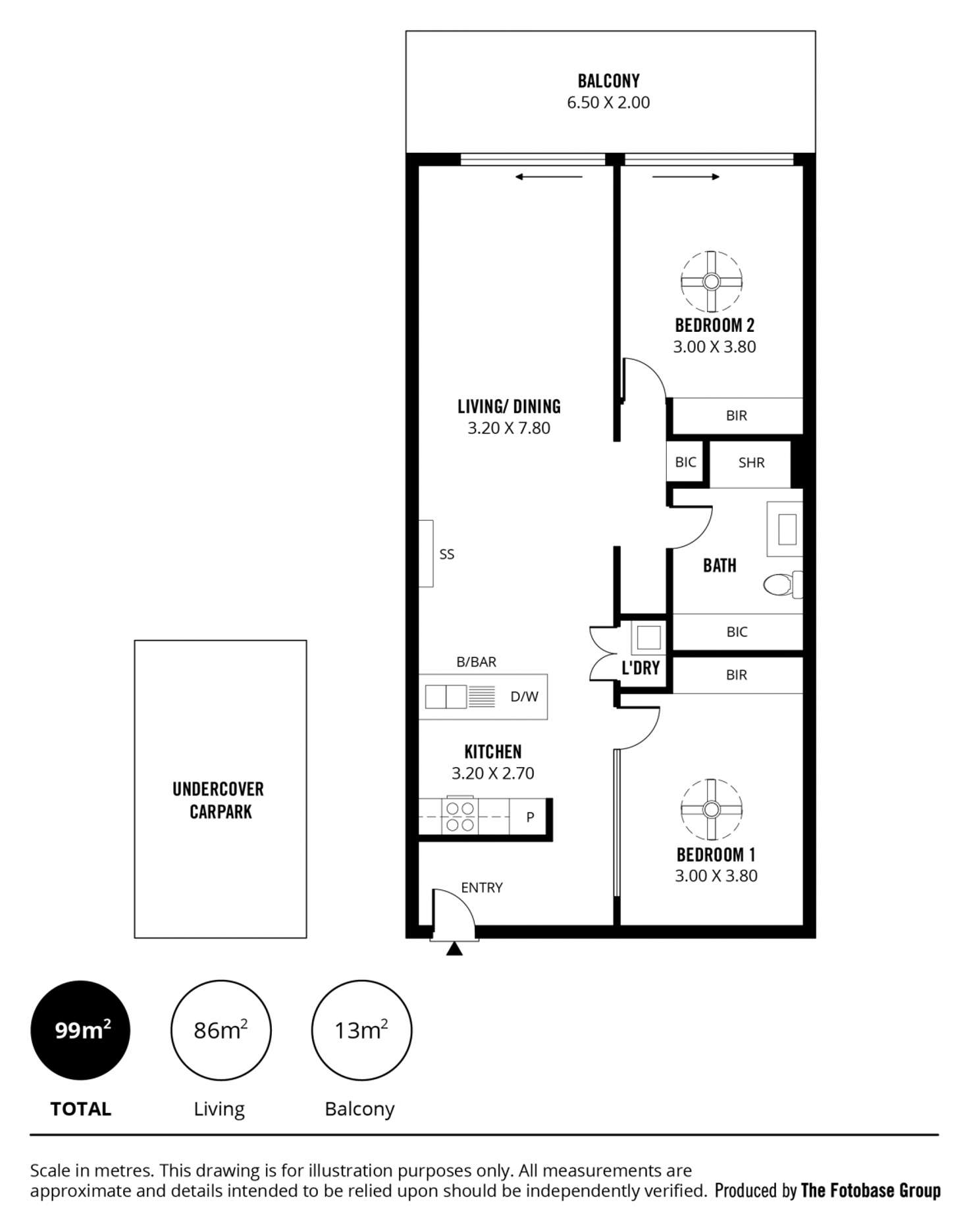 Floorplan of Homely apartment listing, 313/42-48 Garden Terrace, Mawson Lakes SA 5095