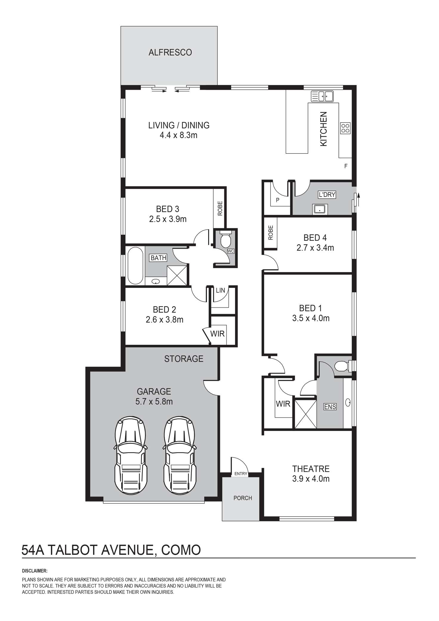 Floorplan of Homely house listing, 54a Talbot Avenue, Como WA 6152