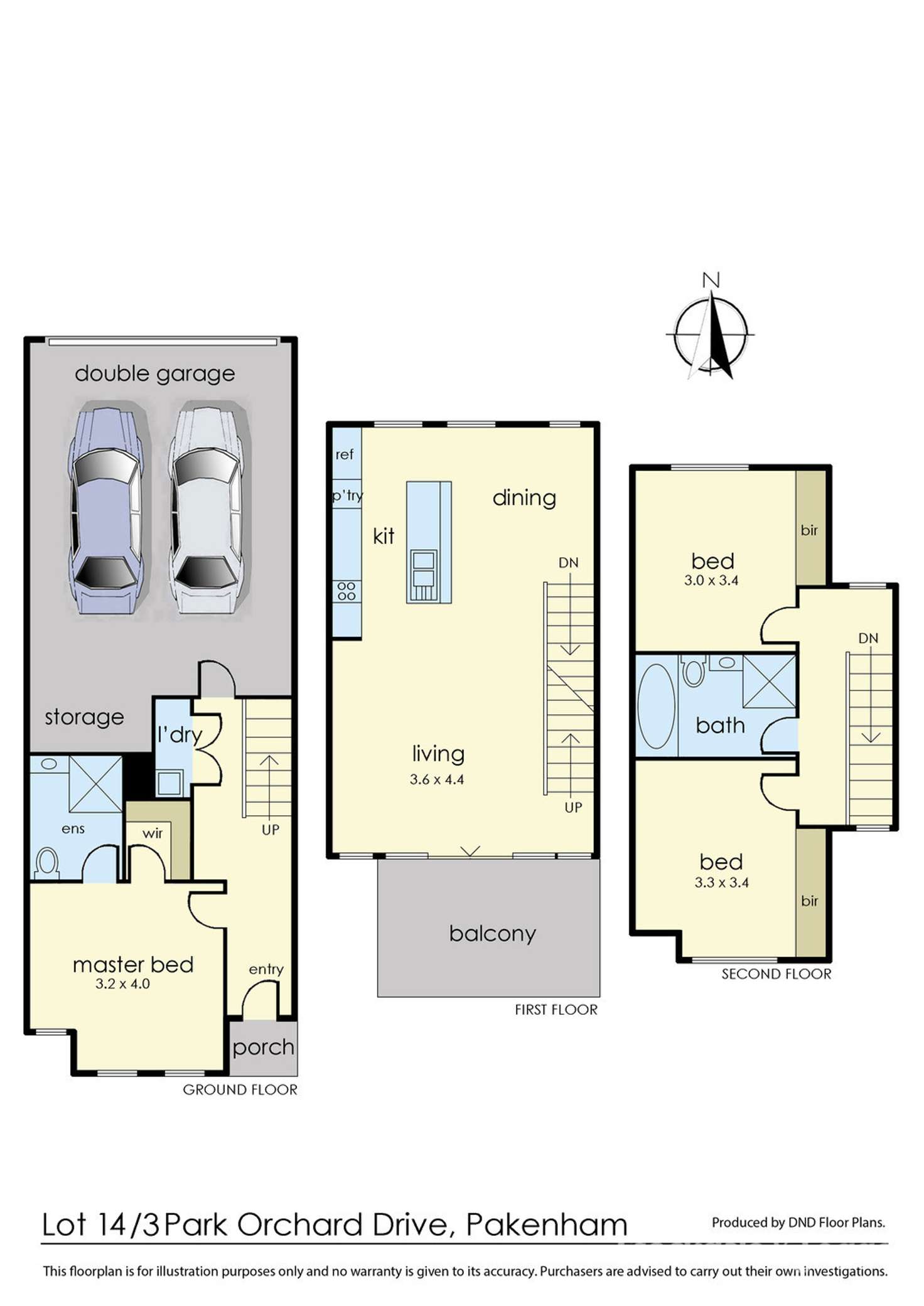 Floorplan of Homely house listing, 3 Hedge Place, Pakenham VIC 3810
