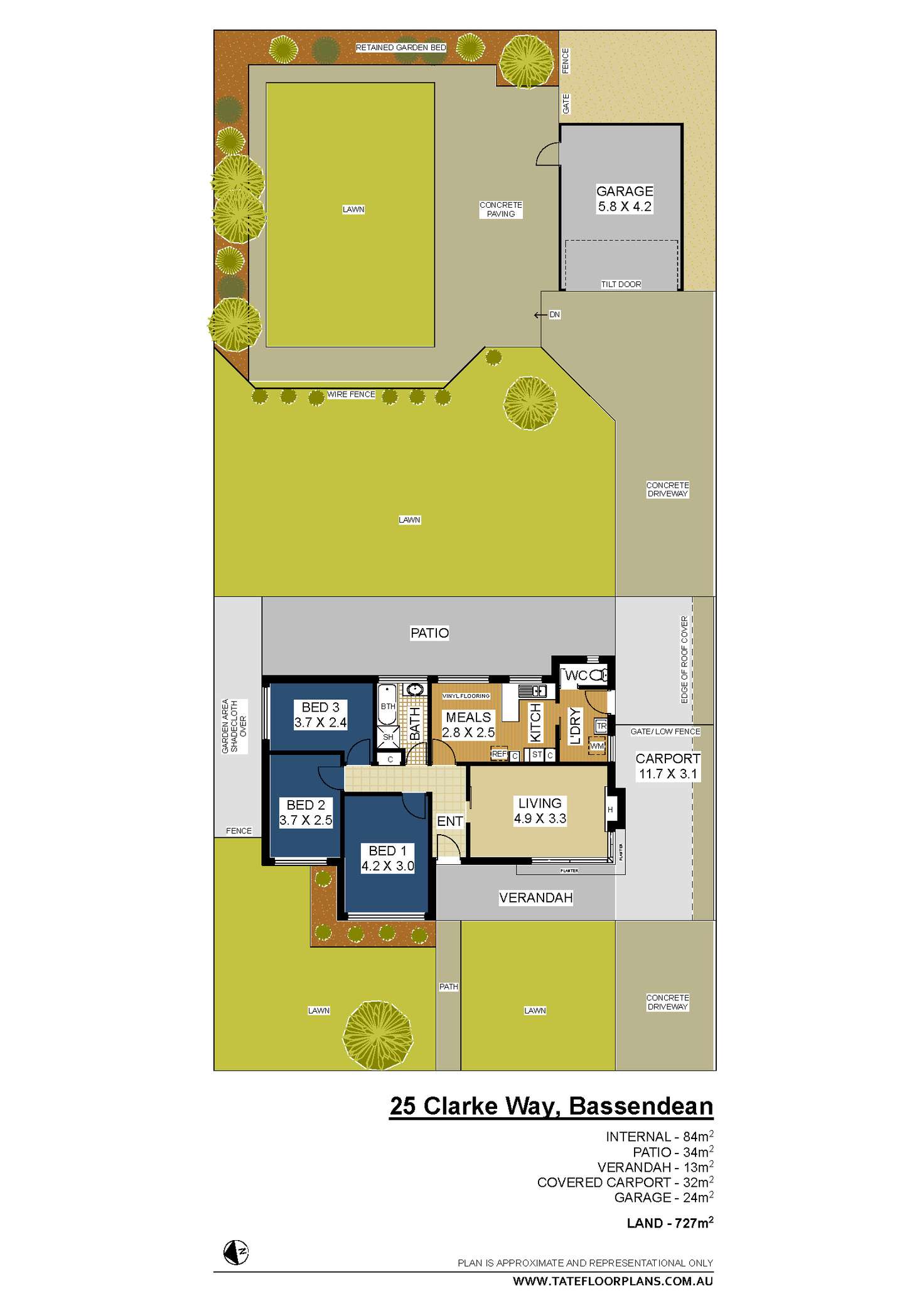 Floorplan of Homely house listing, 25 Clarke Way, Bassendean WA 6054