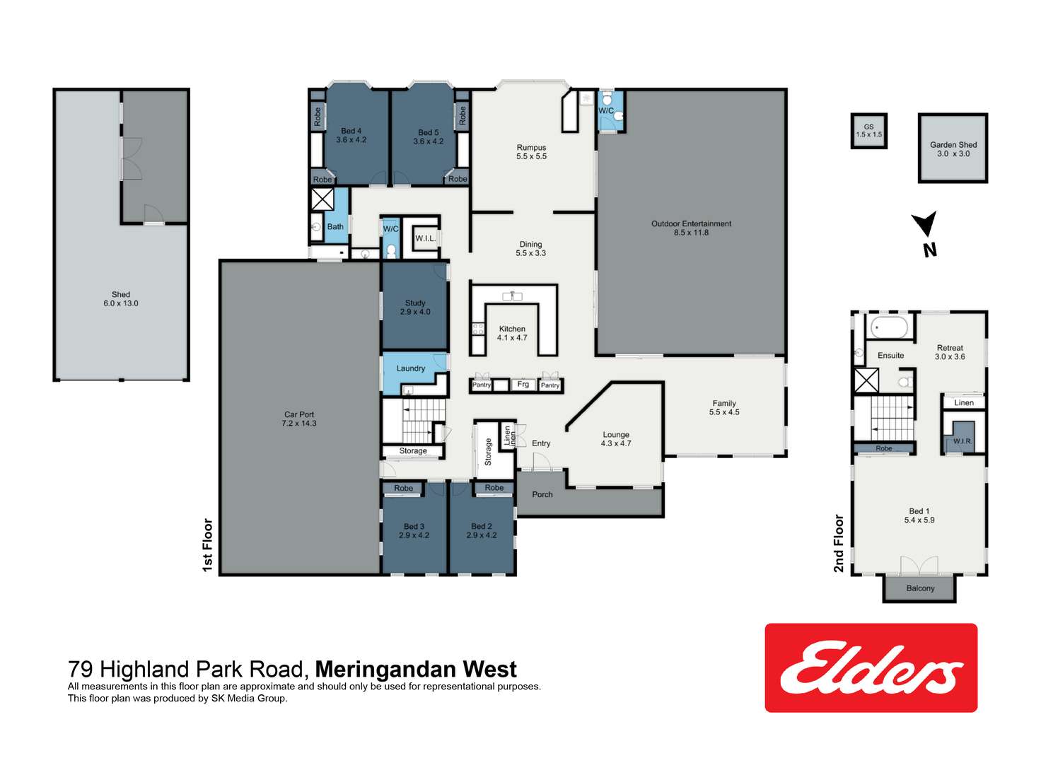 Floorplan of Homely house listing, 79 Highland Park Road, Meringandan West QLD 4352