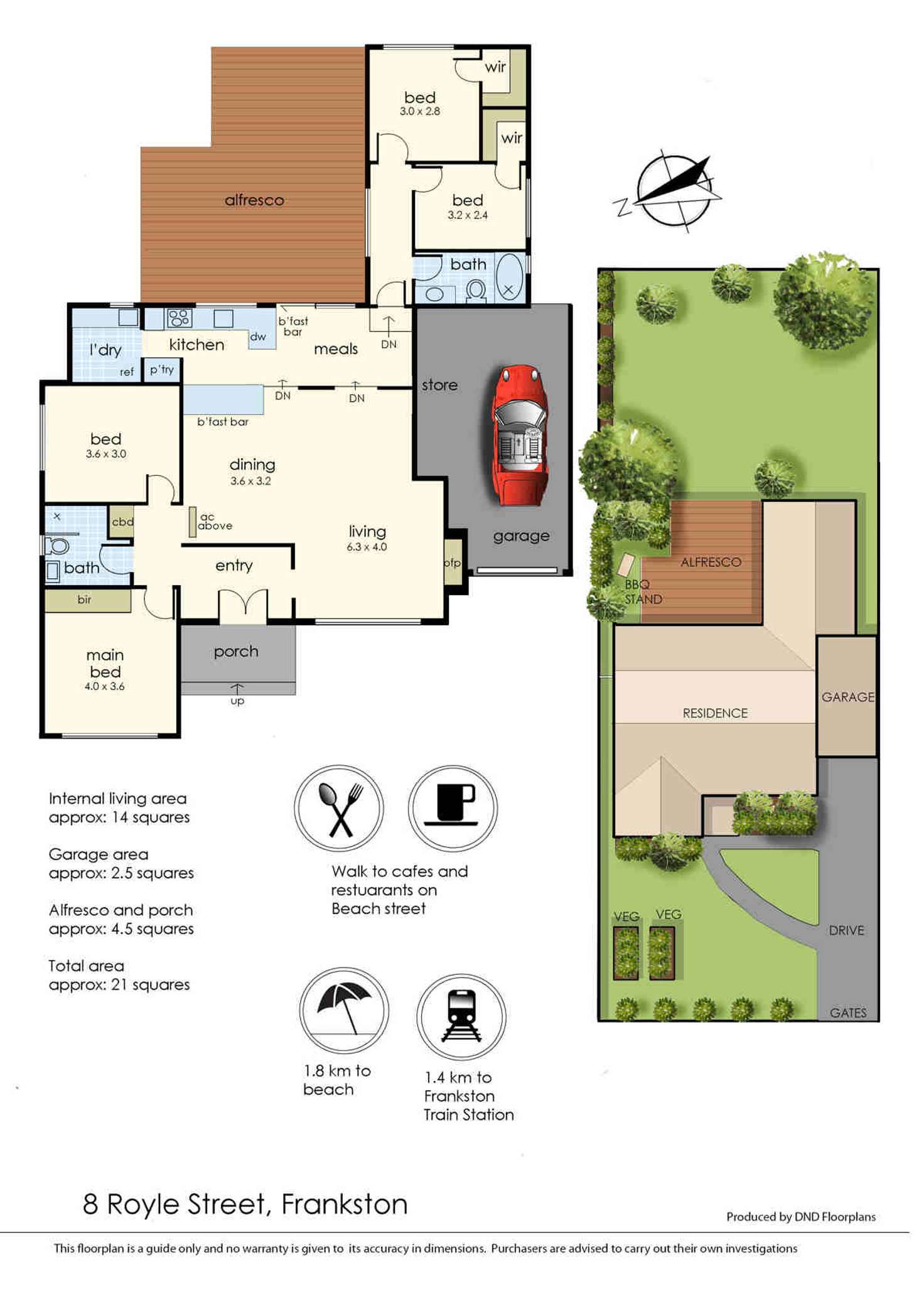 Floorplan of Homely house listing, 8 Royle Street, Frankston VIC 3199