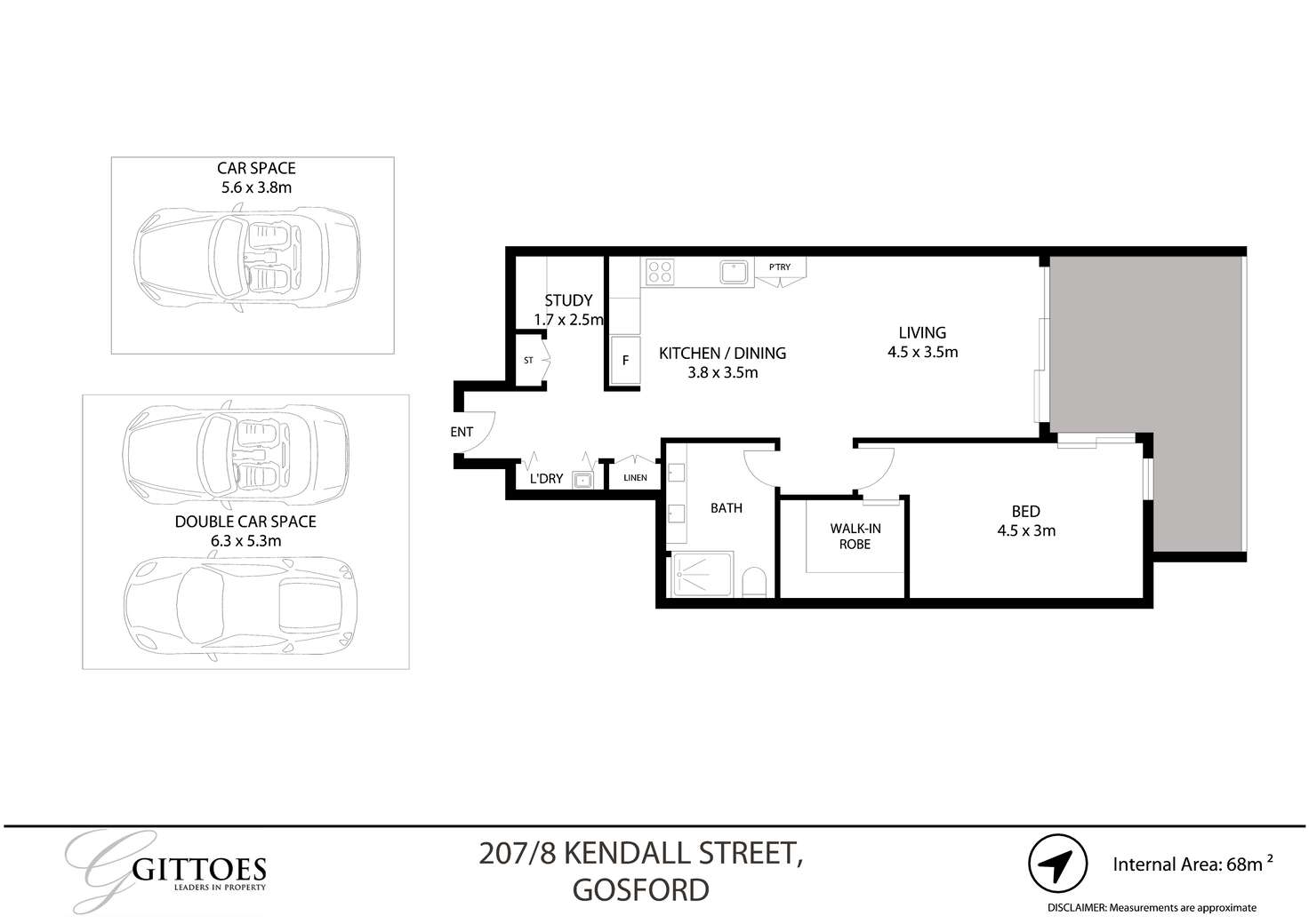 Floorplan of Homely unit listing, 207/8 Kendall Street, Gosford NSW 2250