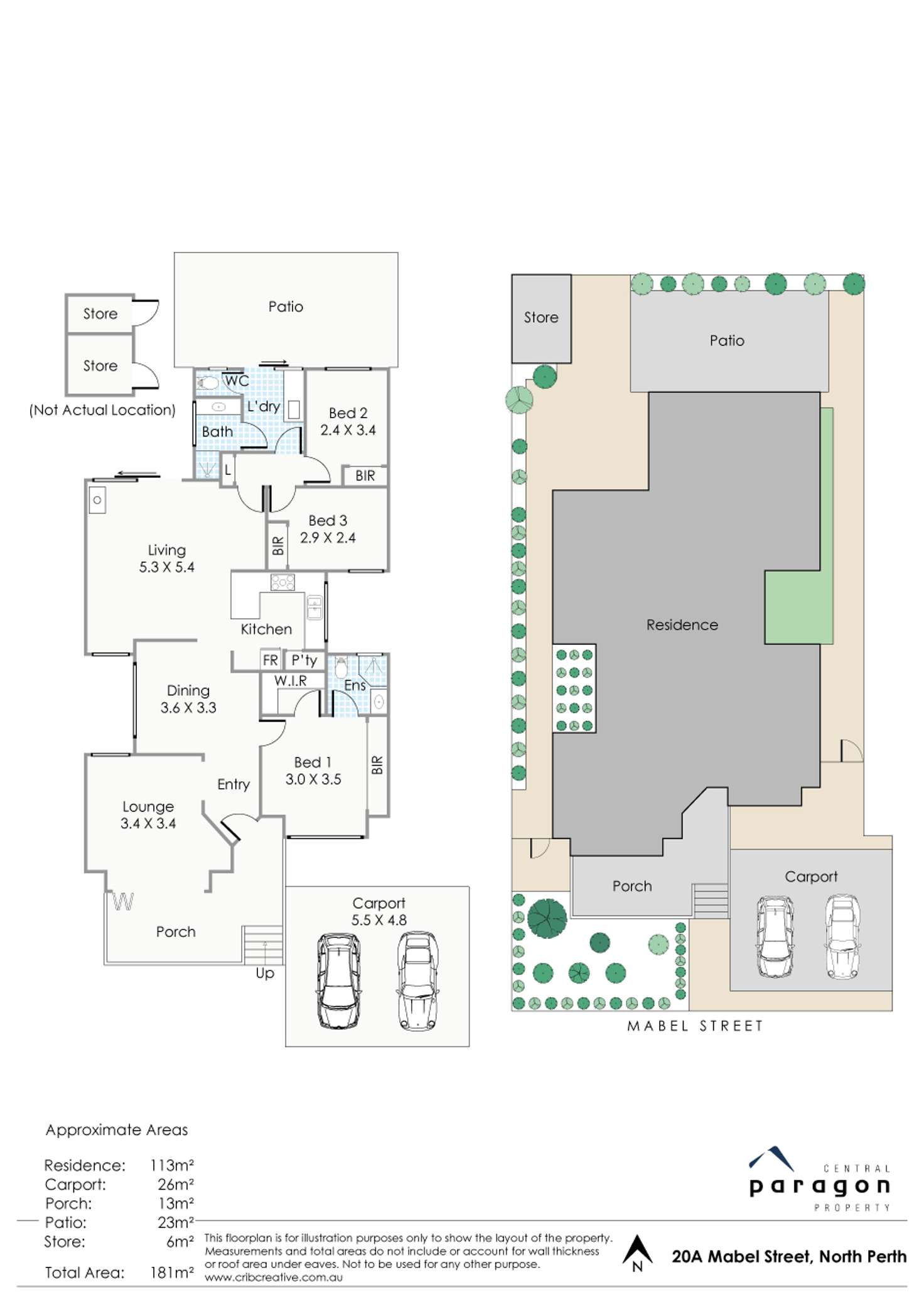 Floorplan of Homely house listing, 20A Mabel Street, North Perth WA 6006