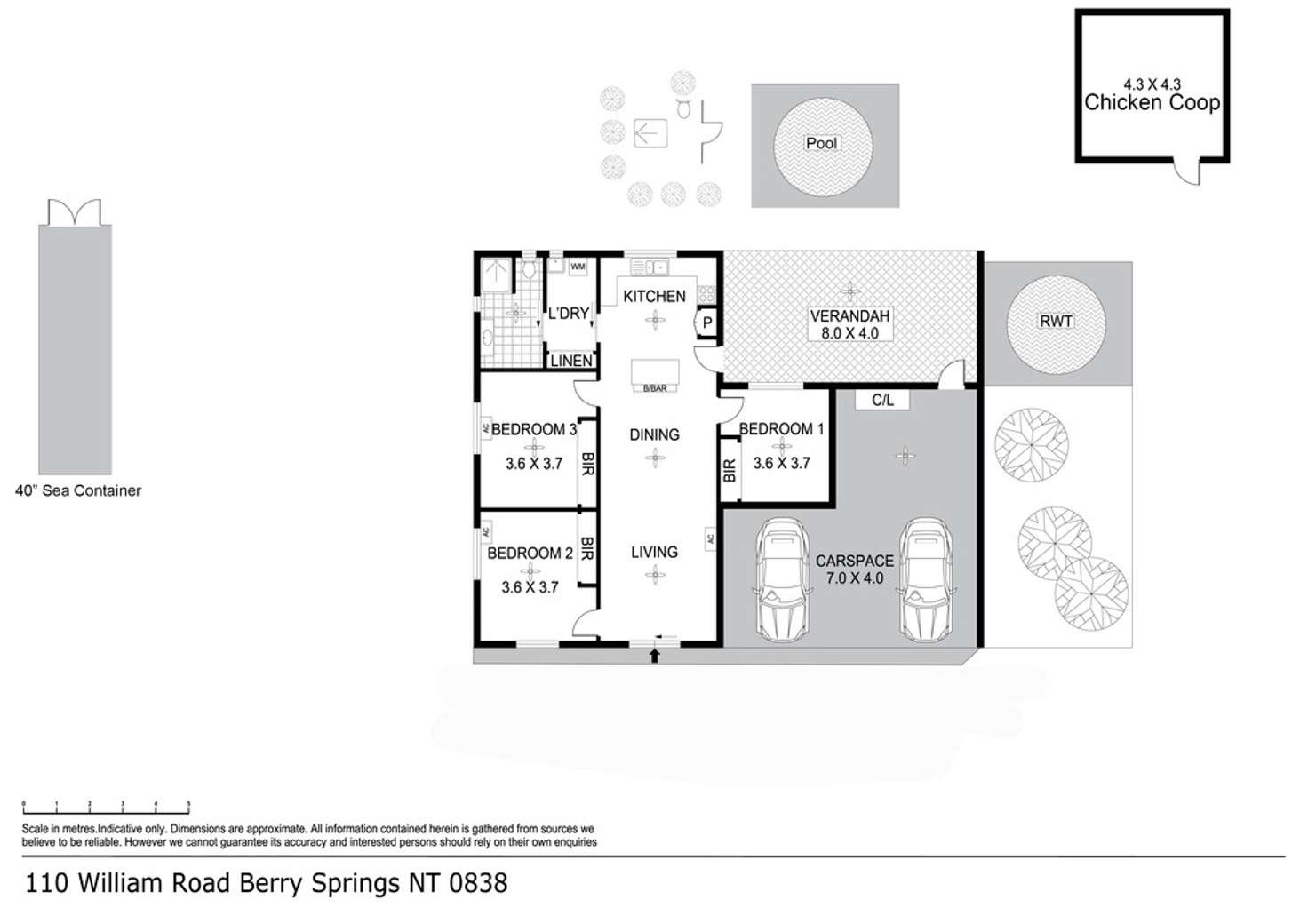 Floorplan of Homely house listing, 110 William Road, Berry Springs NT 838