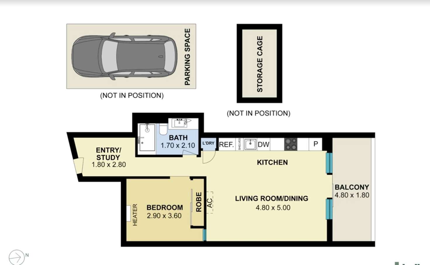 Floorplan of Homely apartment listing, 312/18 Tanner Street, Richmond VIC 3121